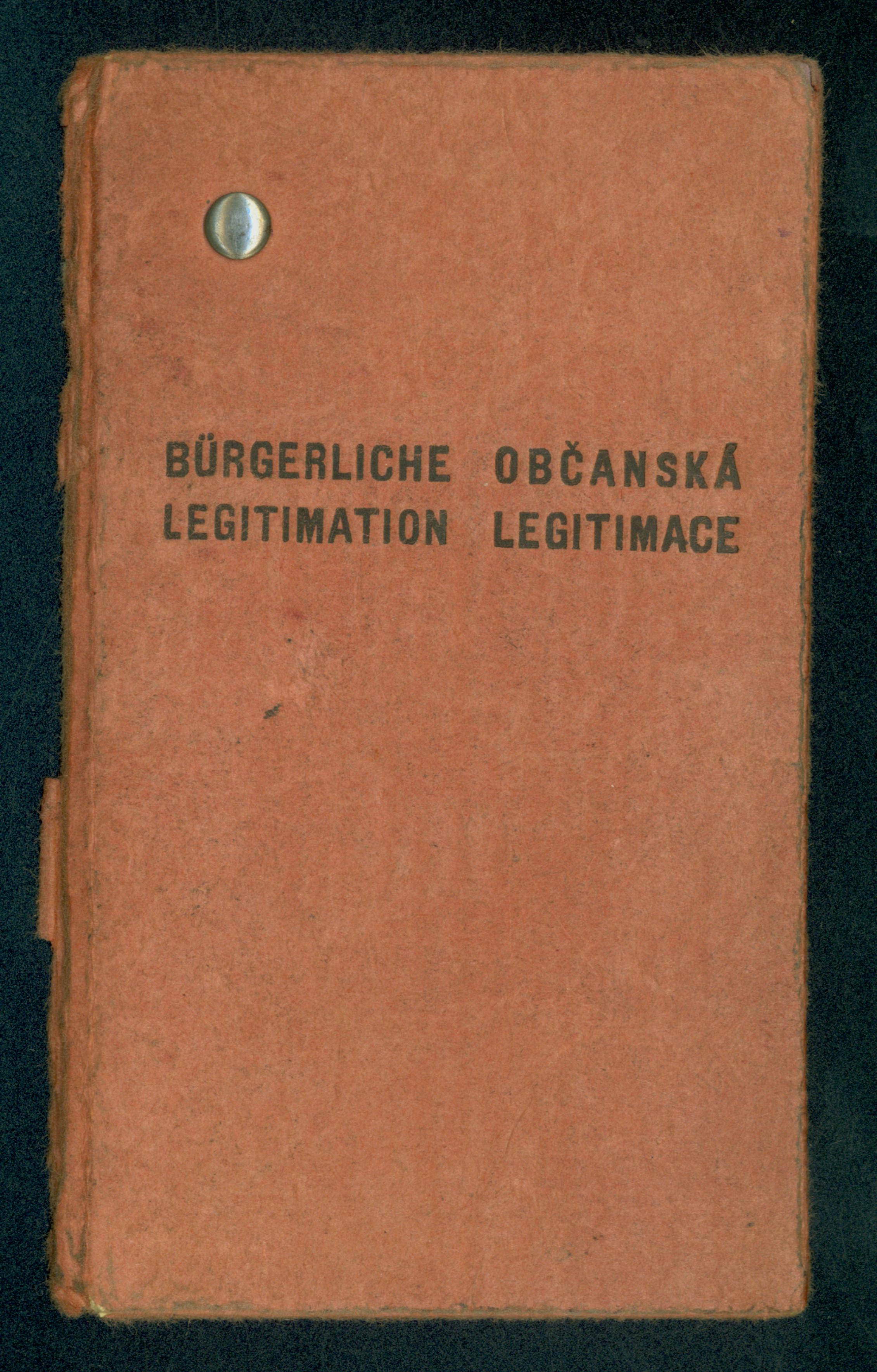Náhledový obrázek Legitimace občanská - Bürgerliche legitimation - 2
