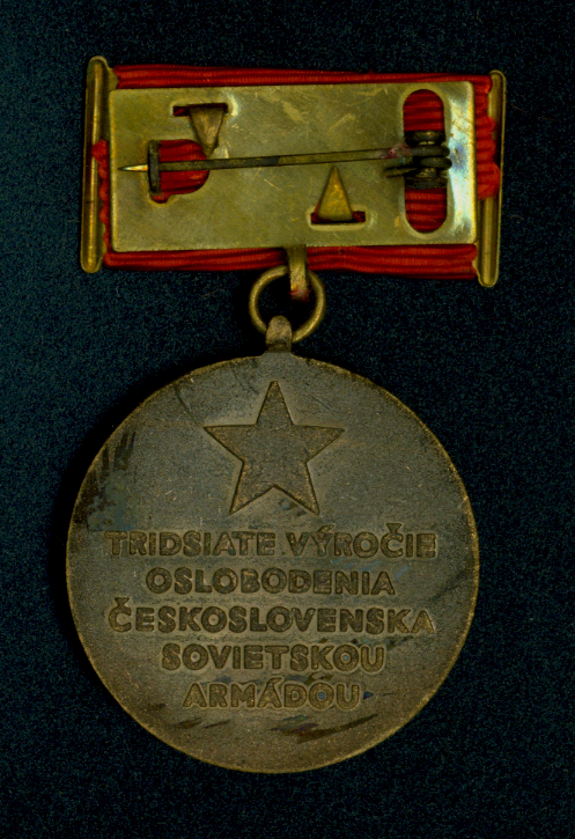 Náhledový obrázek Medaile k 30. výročí osvobození Československa sovětskou armádou - 2