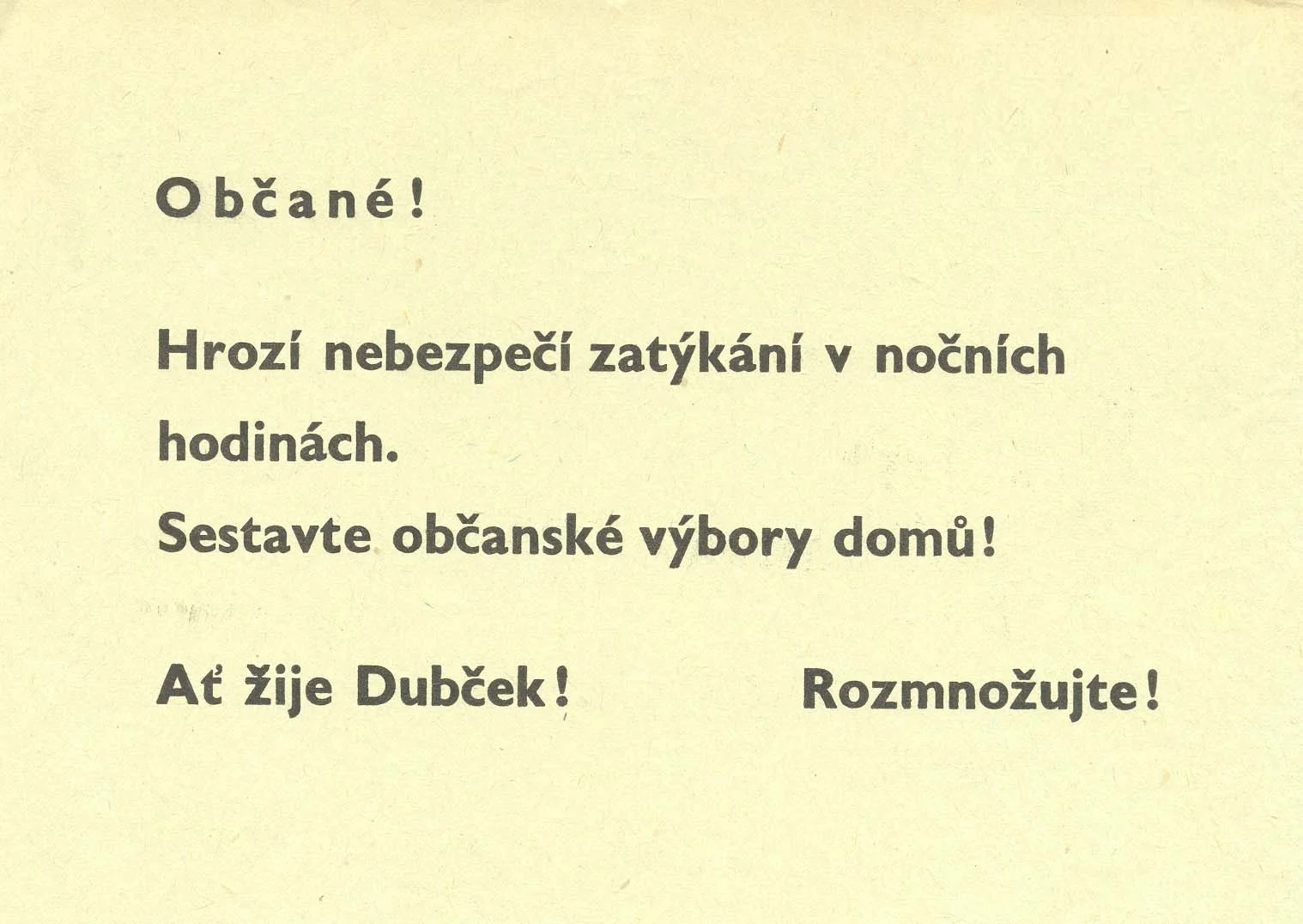 Náhledový obrázek předmětu Varování před zatýkáním