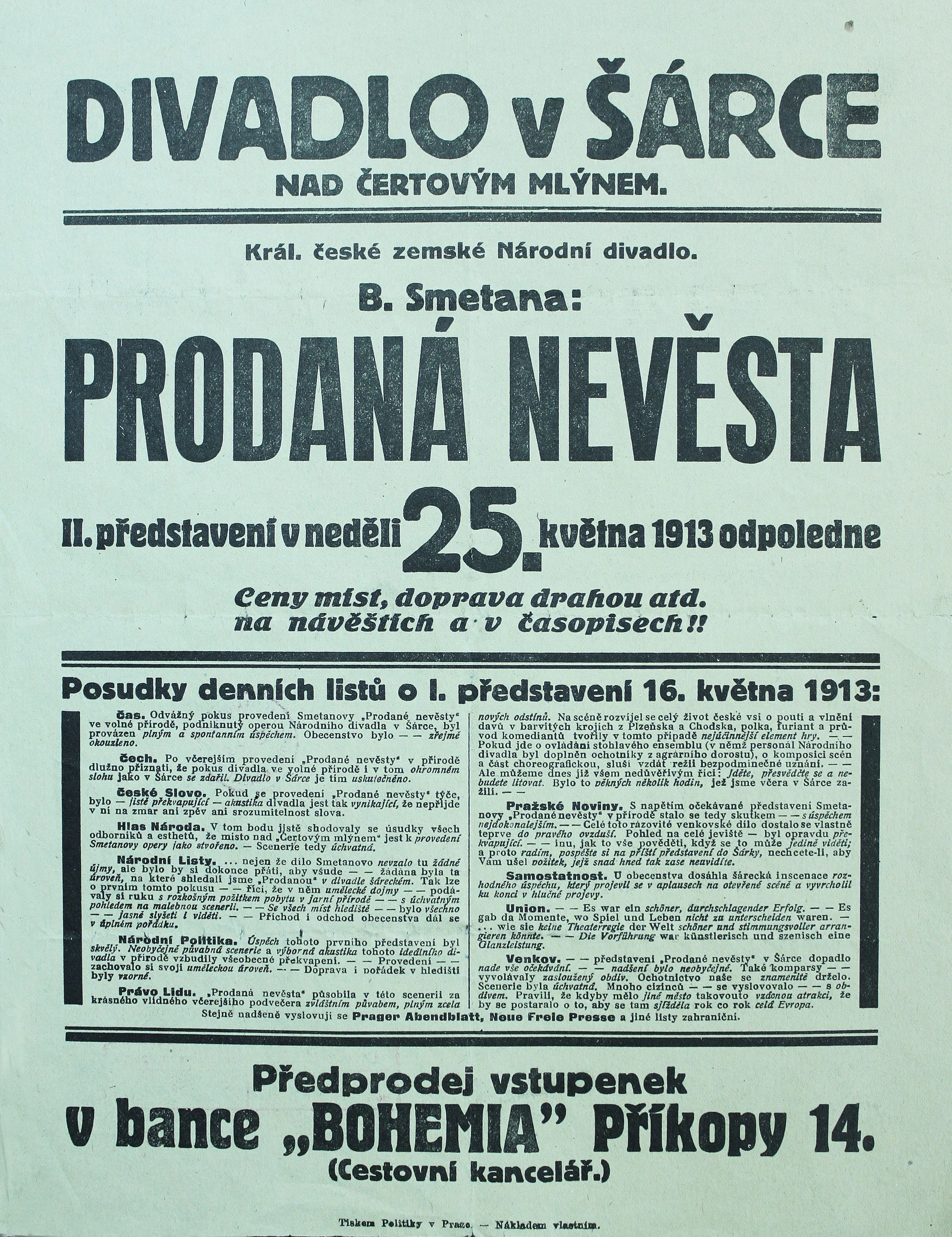Náhledový obrázek předmětu Prodaná nevěsta