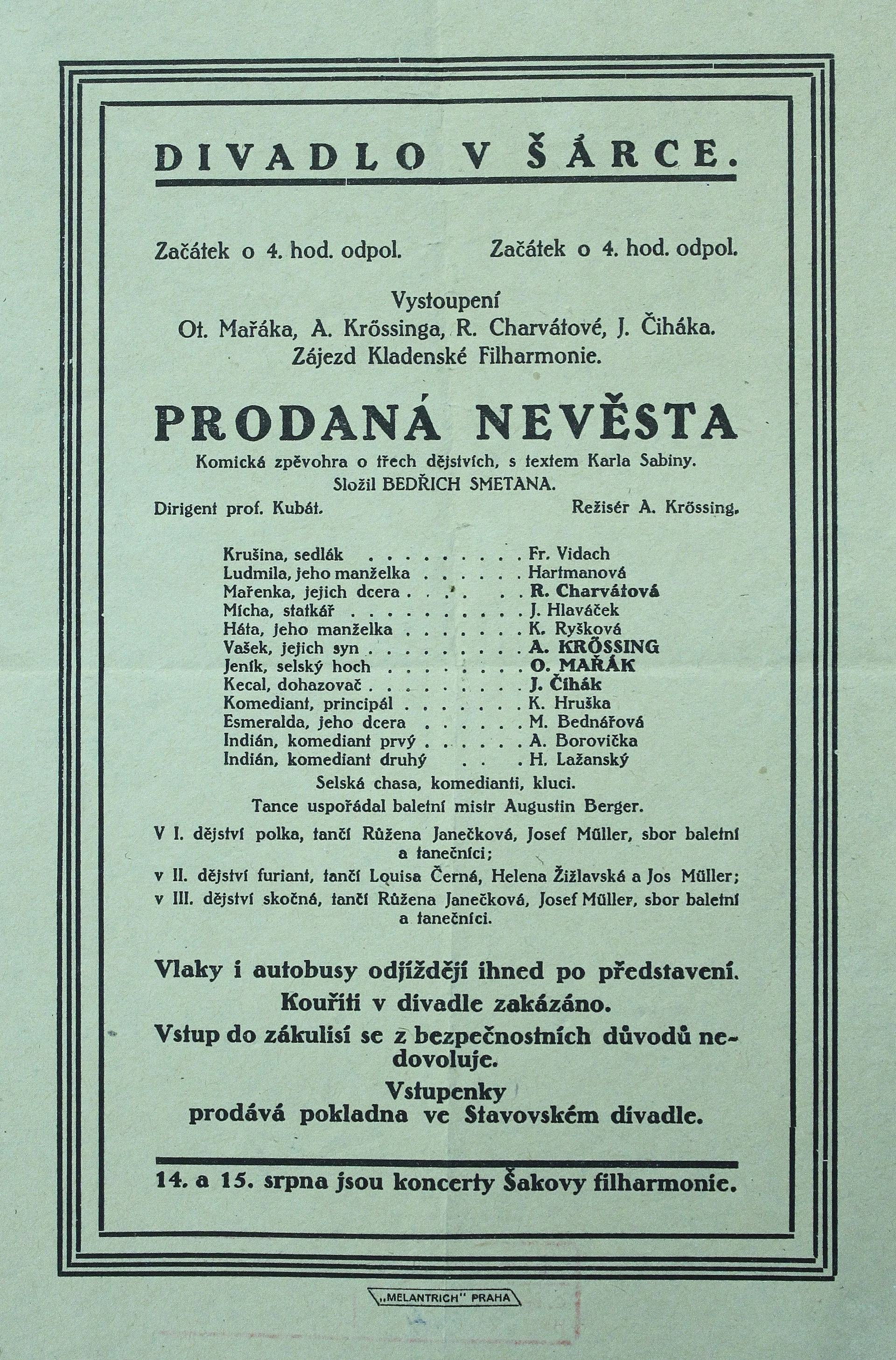 Náhledový obrázek předmětu Prodaná nevěsta