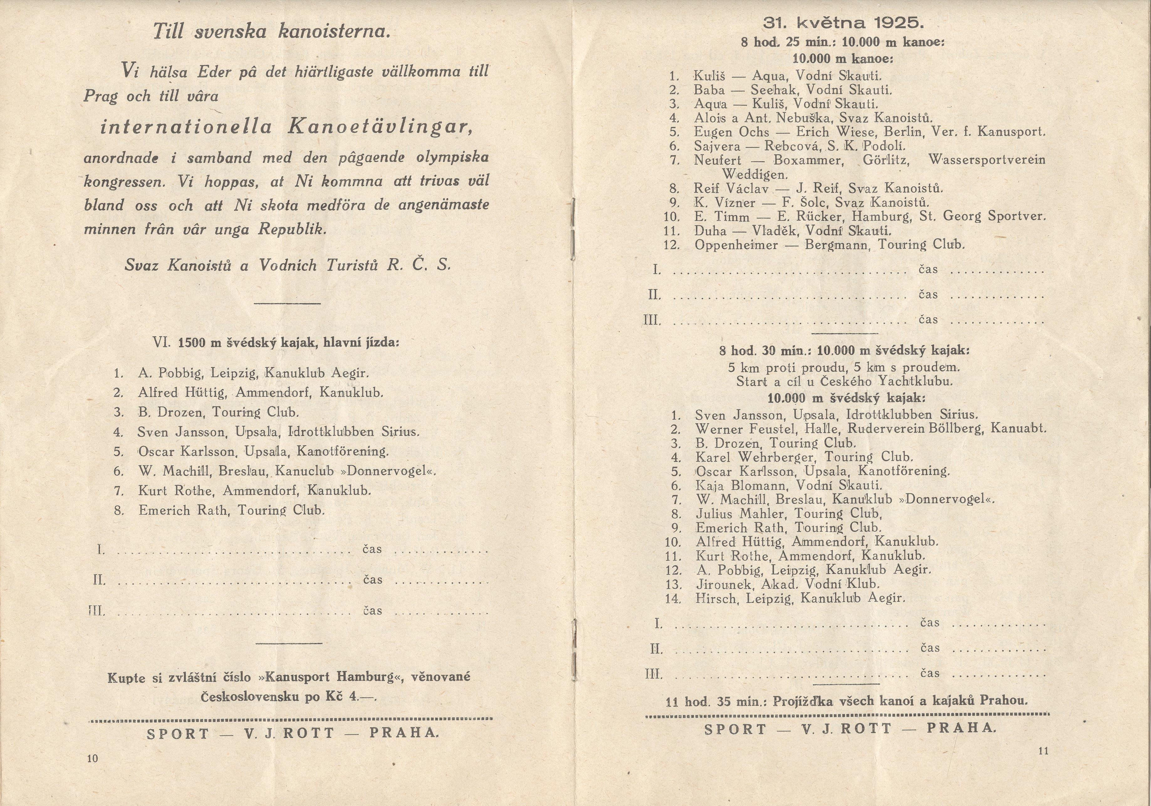 Náhledový obrázek Mezinárodní závody kanoí a kajaků v rámci Olympijského kongresu v Praze 1925 - 6