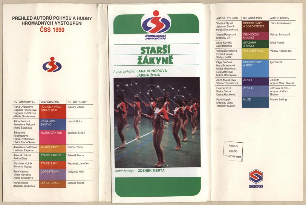 Náhledový obrázek Seznam skladeb ČSS 1990 - 2