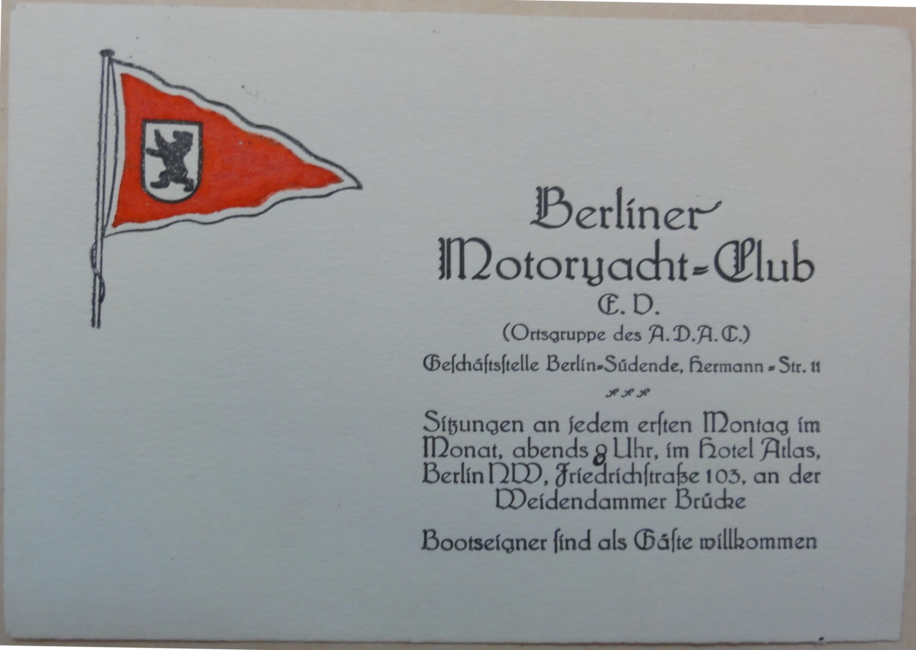 Náhledový obrázek Berliner Motoryacht Club - 1