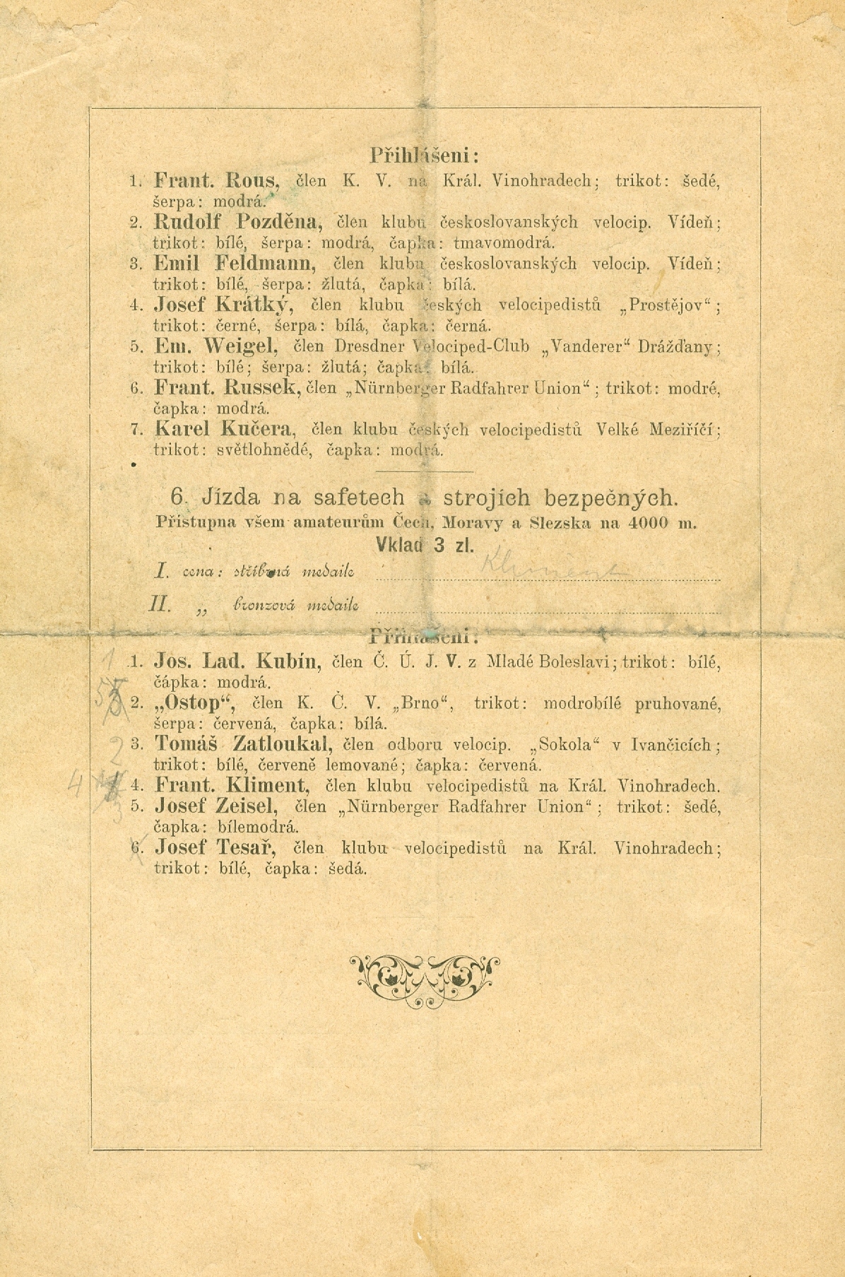 Náhledový obrázek Program II. mezinárodních závodů silničních na silnici Brno-Pohořelice - 2