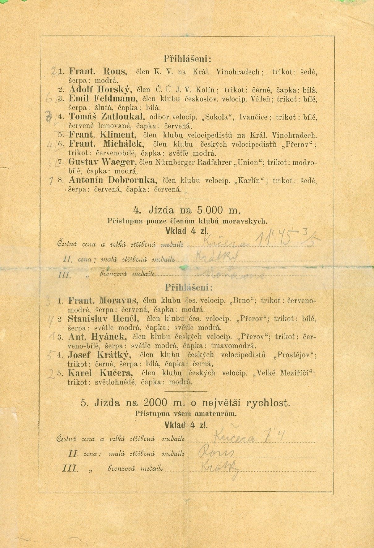 Náhledový obrázek Program II. mezinárodních závodů silničních na silnici Brno-Pohořelice - 4