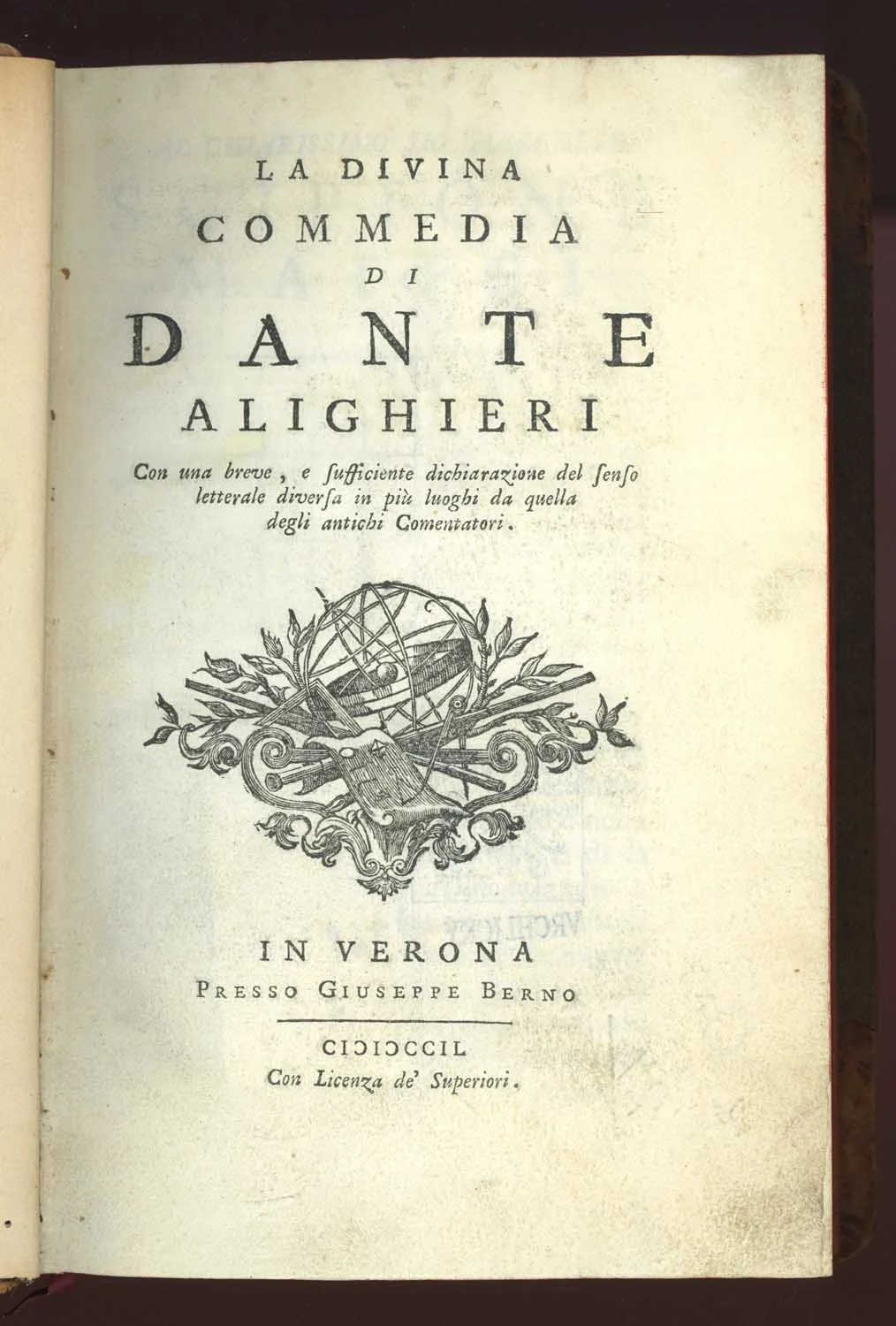Náhledový obrázek předmětu La divina commedia di Dante Alighieri