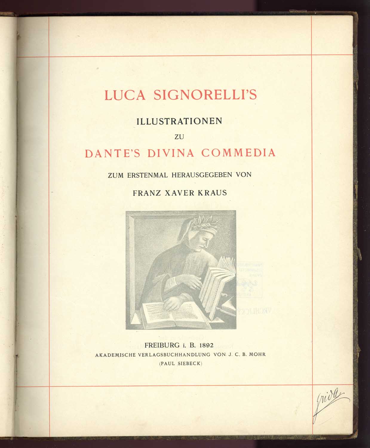 Náhledový obrázek Luca's Signorelli's Illustrationen zu Dante's Divina commedia zum erstenmal herausgegeben von Franz Xaver Kraus - 3
