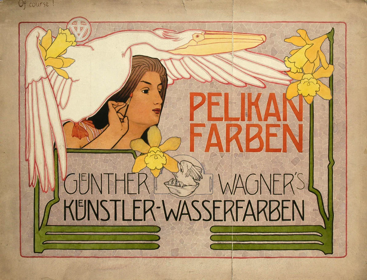 Náhledový obrázek předmětu Návrh na plakát Pelikan Farben