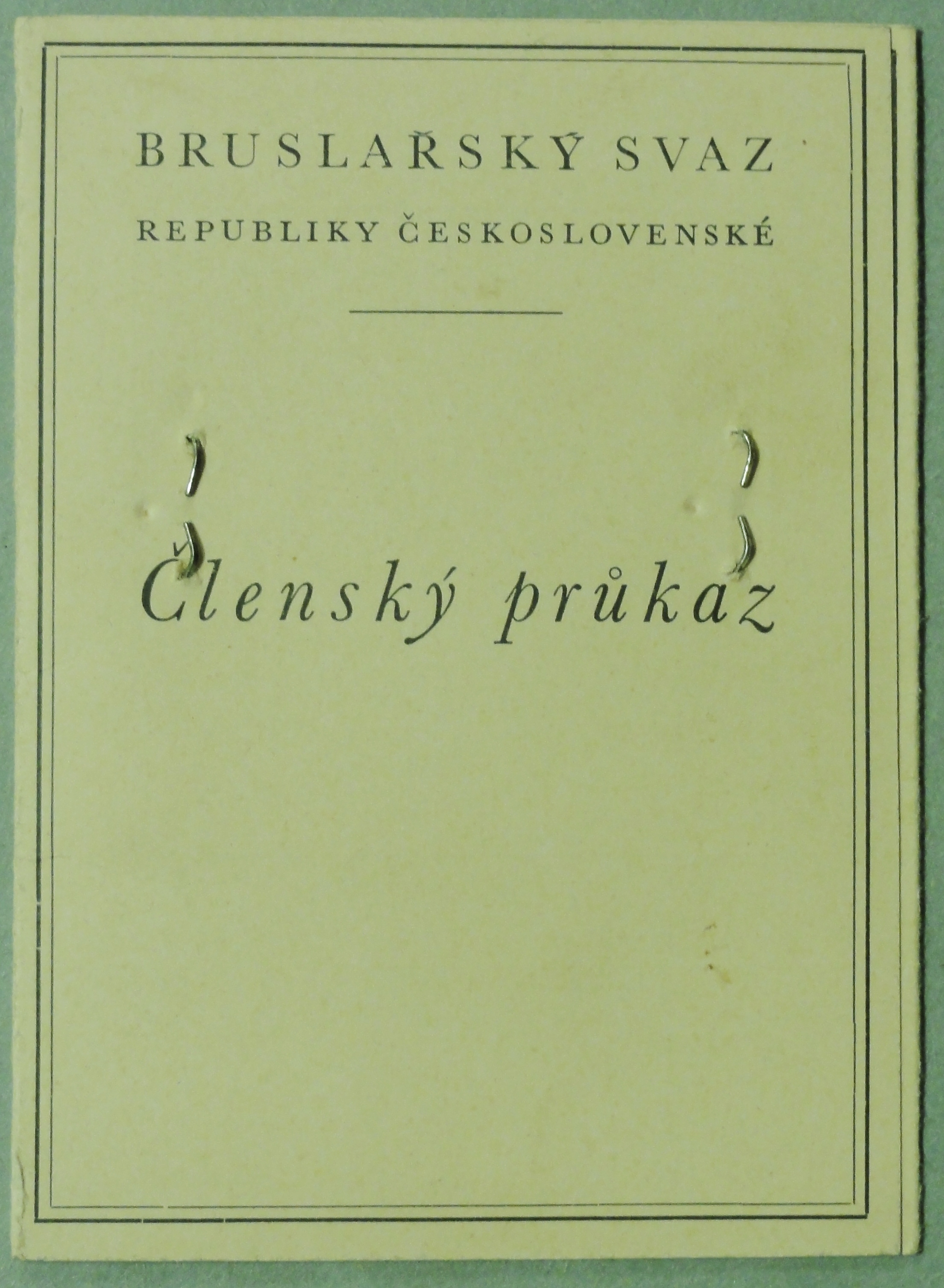 Náhledový obrázek Legitimace Bruslařského svazu RČS - 2