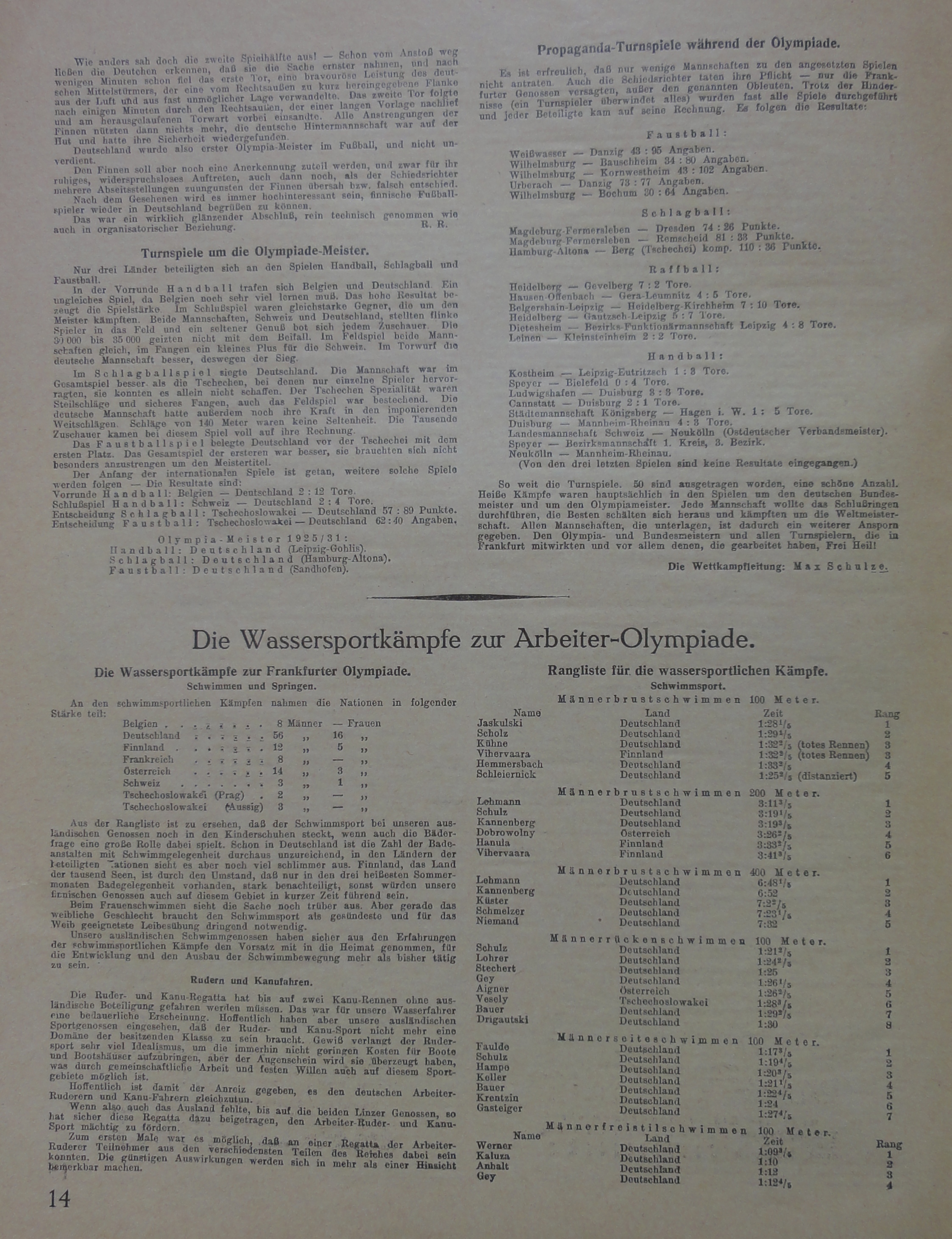 Náhledový obrázek Arbeiter Olympiade. Frankfurt am Main 1925 - 12
