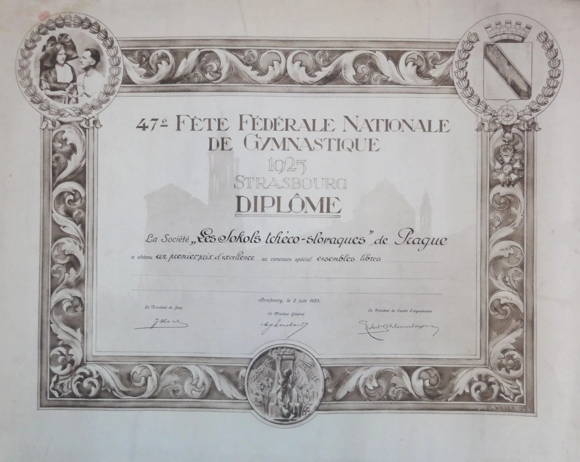 Náhledový obrázek předmětu Svátek gymnastiky. Štrasburk 1926