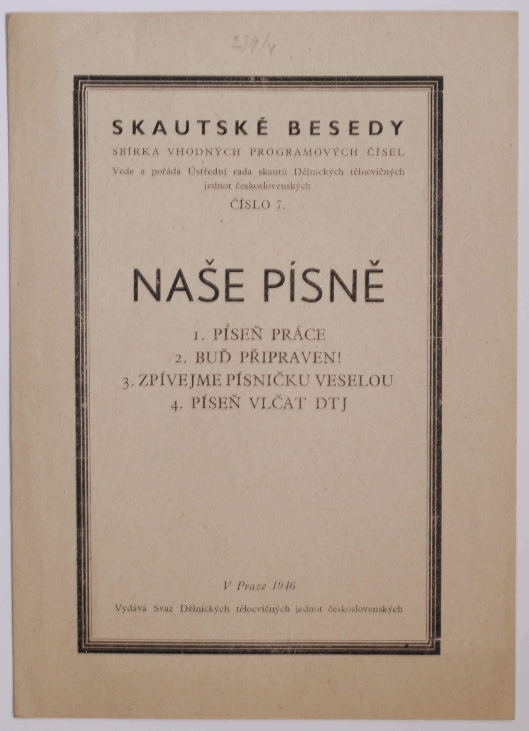 Náhledový obrázek Naše písně. Skauti DTJ - 1