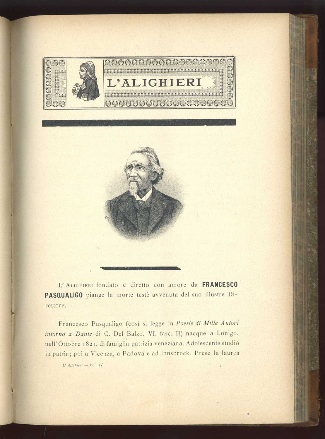 Náhledový obrázek L’Alighieri. Rivista di cose dantesche - 1