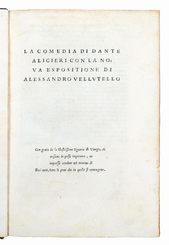 Náhledový obrázek La comedia [!] di Dante Aligieri [!] con la nova espositione di Alessandro Vellutello - 6
