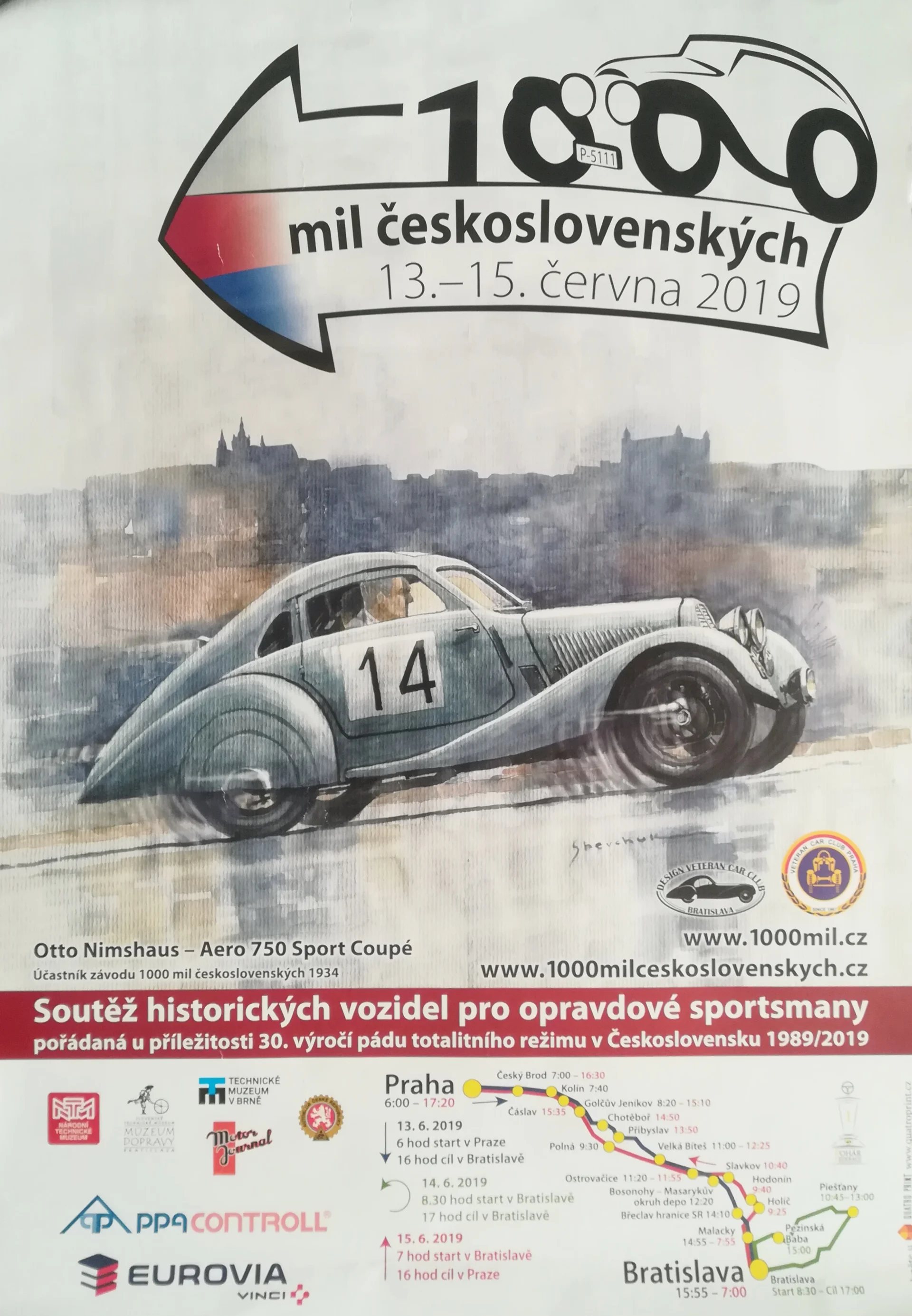 Náhledový obrázek předmětu 1000 mil československých 2019