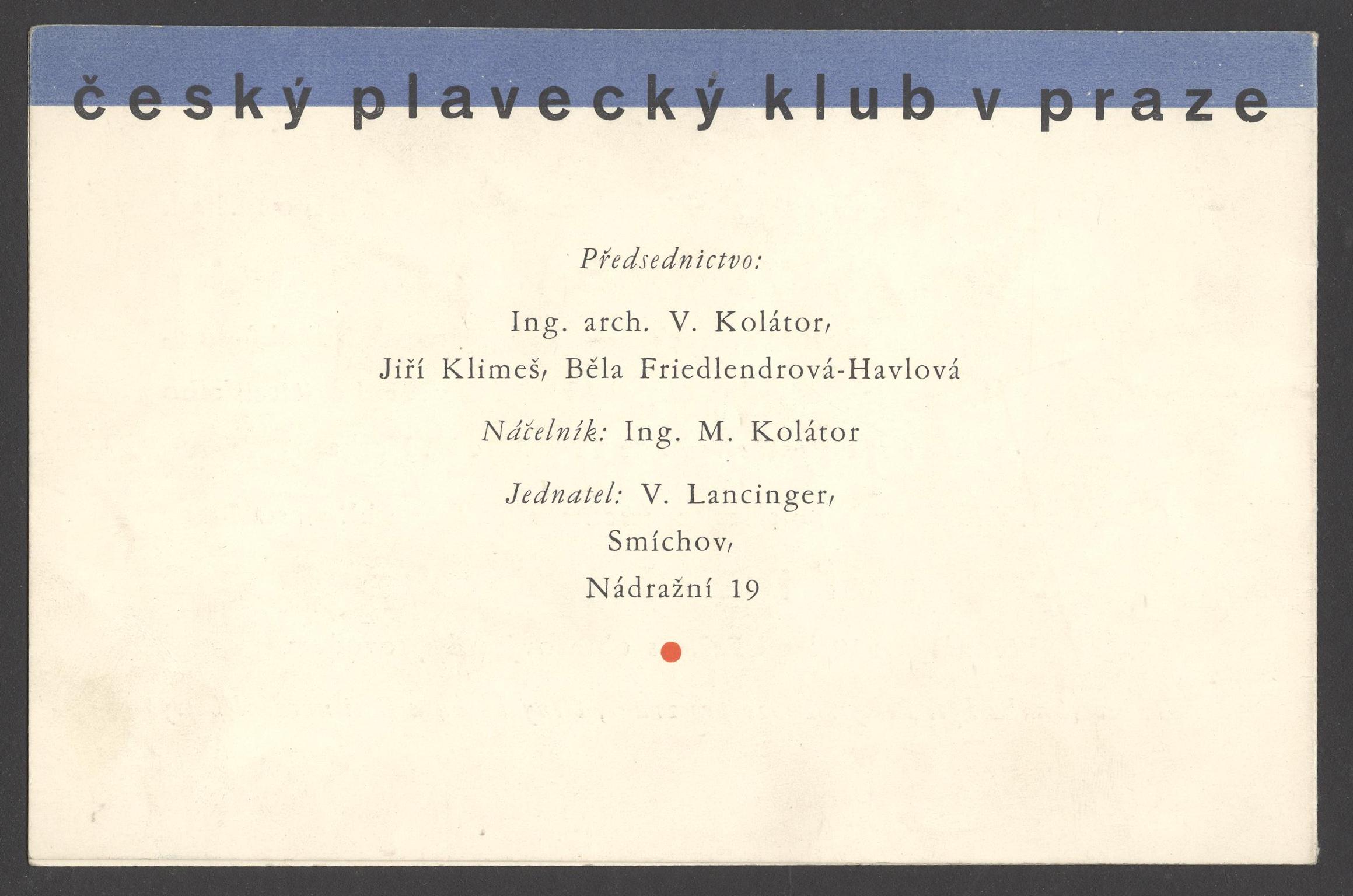 Náhledový obrázek Český plavecký klub. Plavecká akademie - 4