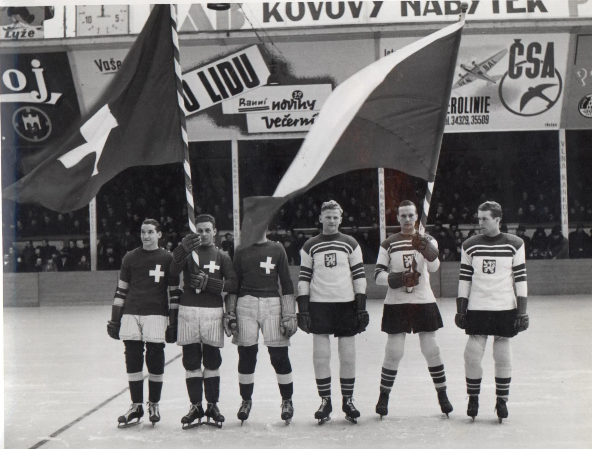Náhledový obrázek předmětu Mistrovství světa a mistrovství Evropy v hokeji. Československo 1938