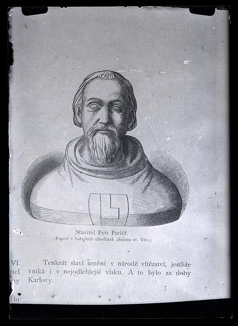 Náhledový obrázek Tisk, busta Petra Parléře - 1