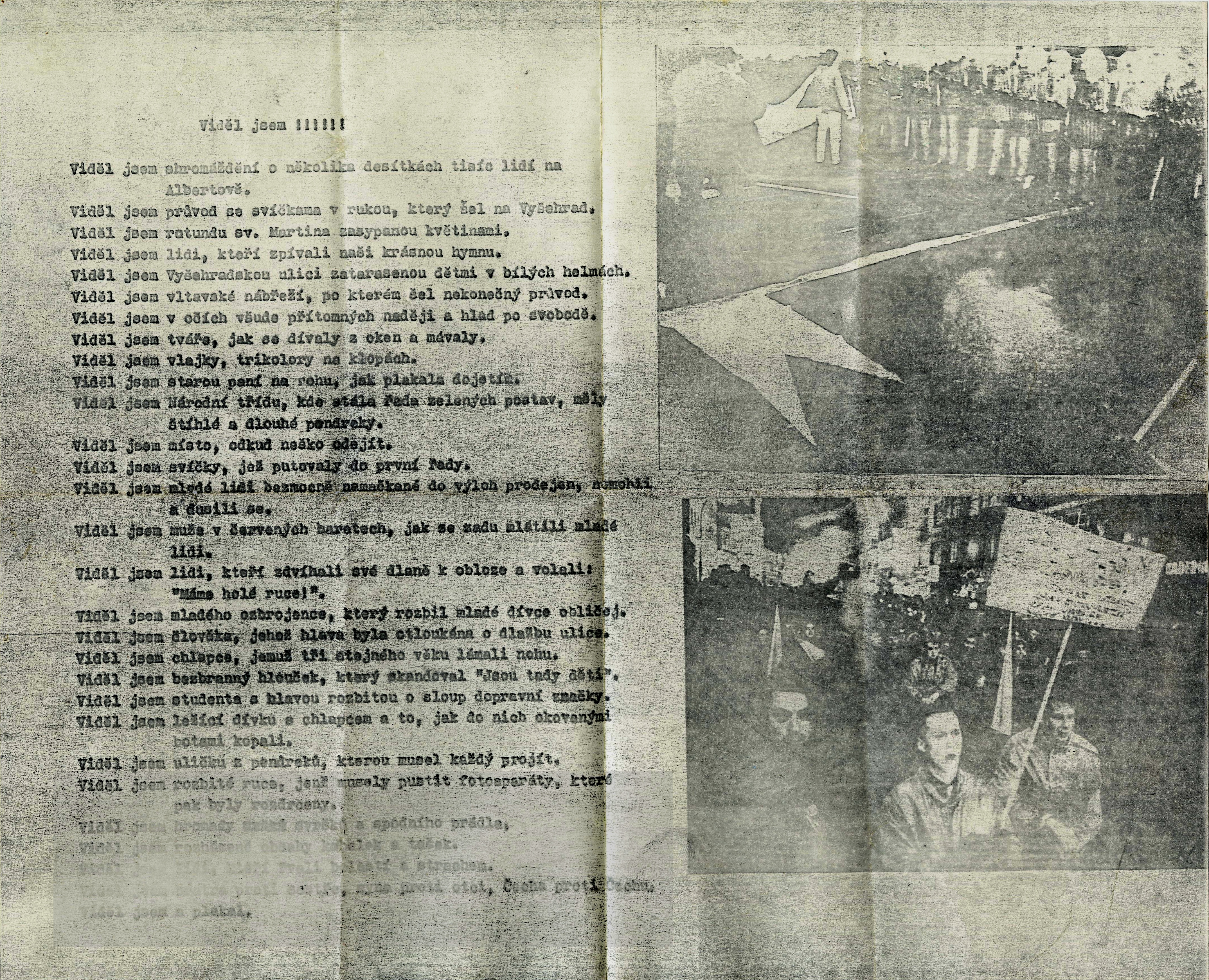 Náhledový obrázek Opoziční letáky k roku 1989 - 6