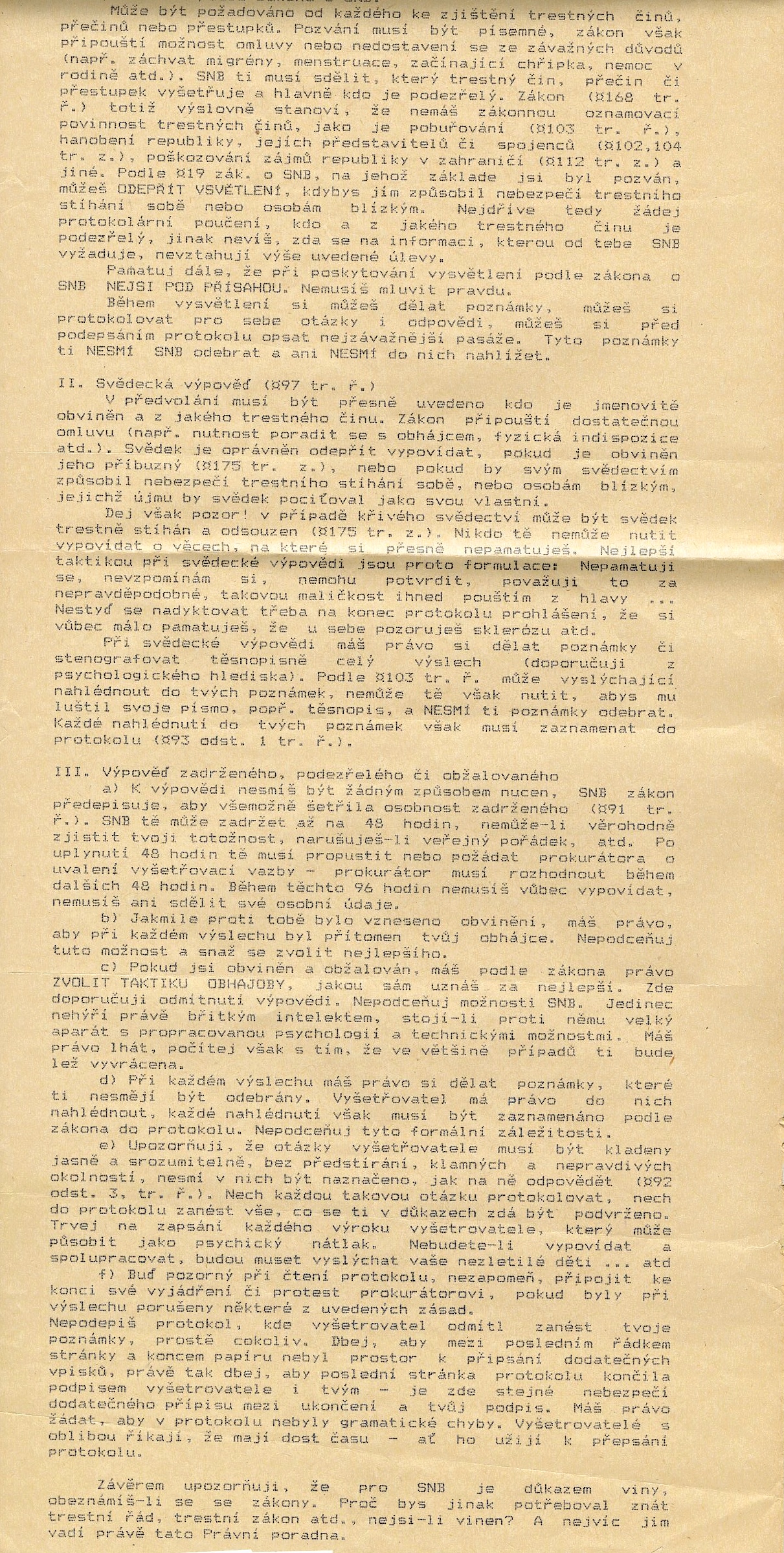 Náhledový obrázek Opoziční letáky k roku 1989 - 17