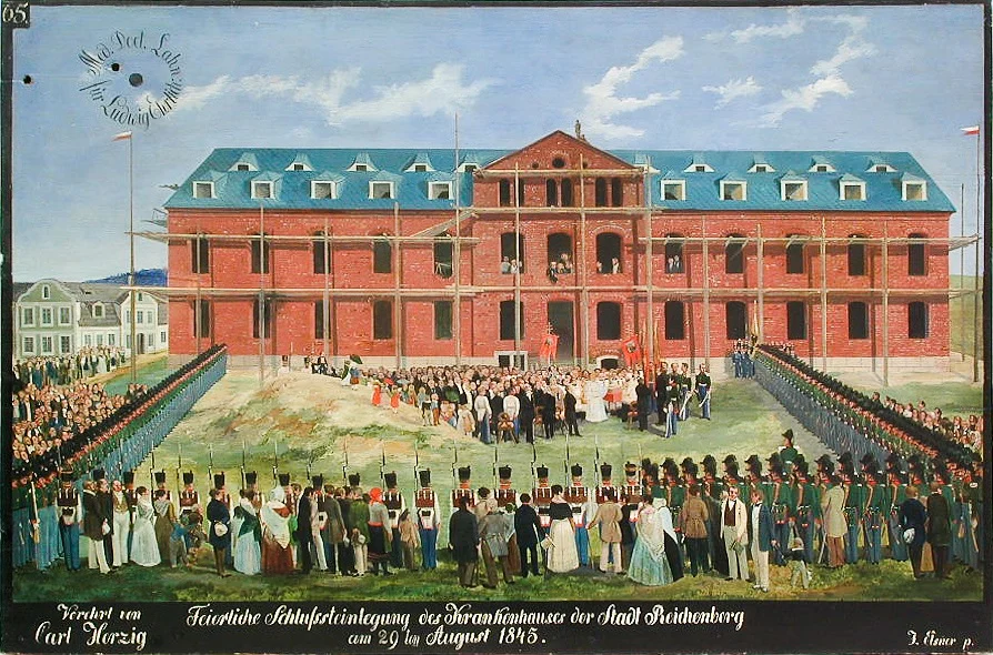 Náhledový obrázek předmětu Slavnostní položení závěrečného kamene nemocnice v Liberci 29. srpna 1845