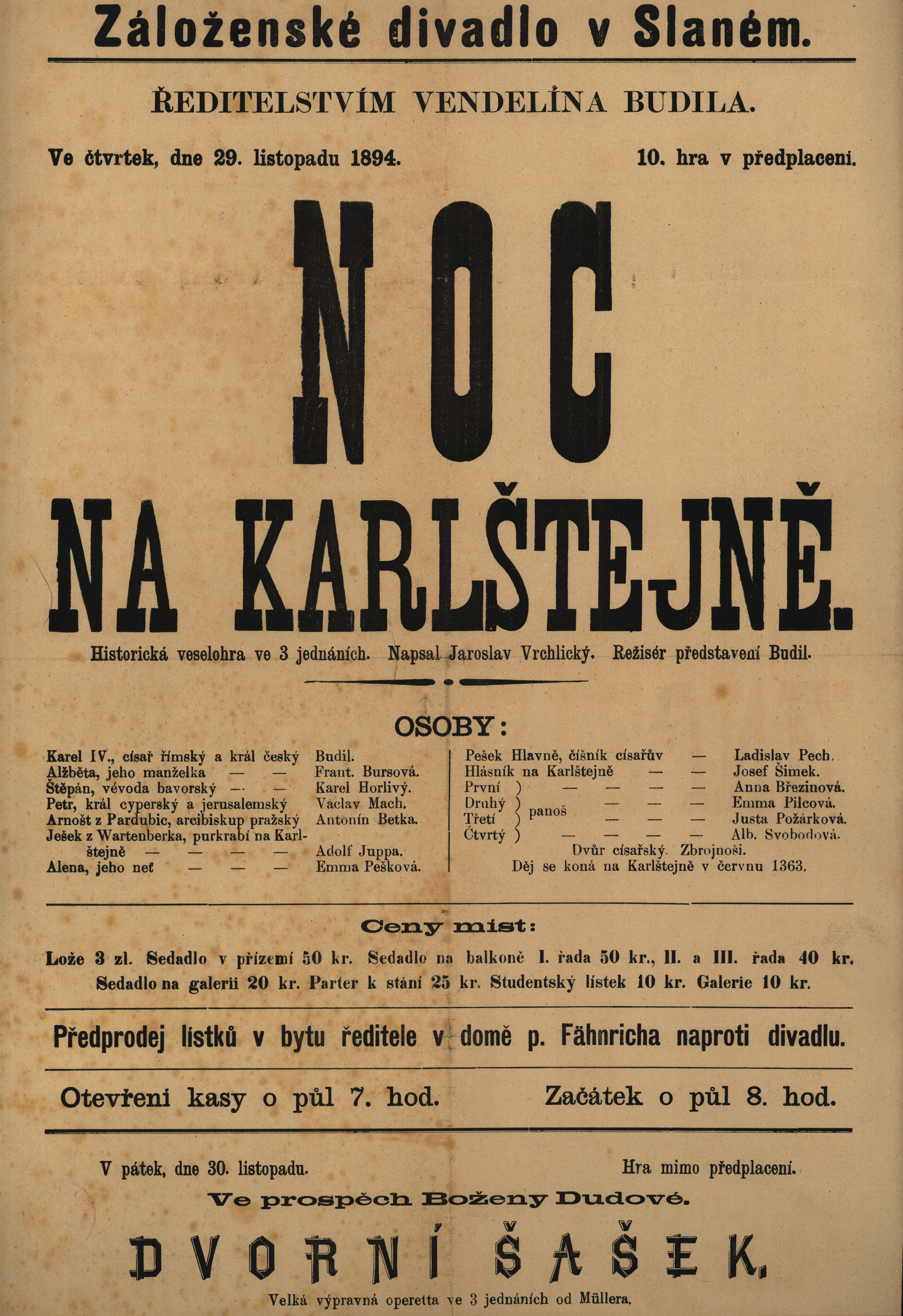 Náhledový obrázek Noc na Karlštejně - 1