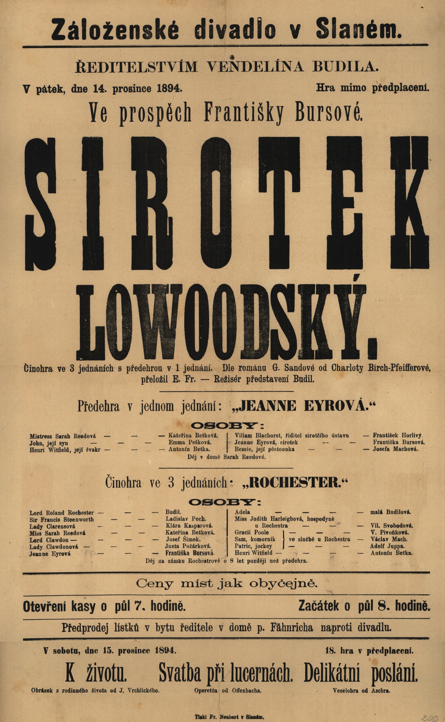 Náhledový obrázek Sirotek lowoodský - 1