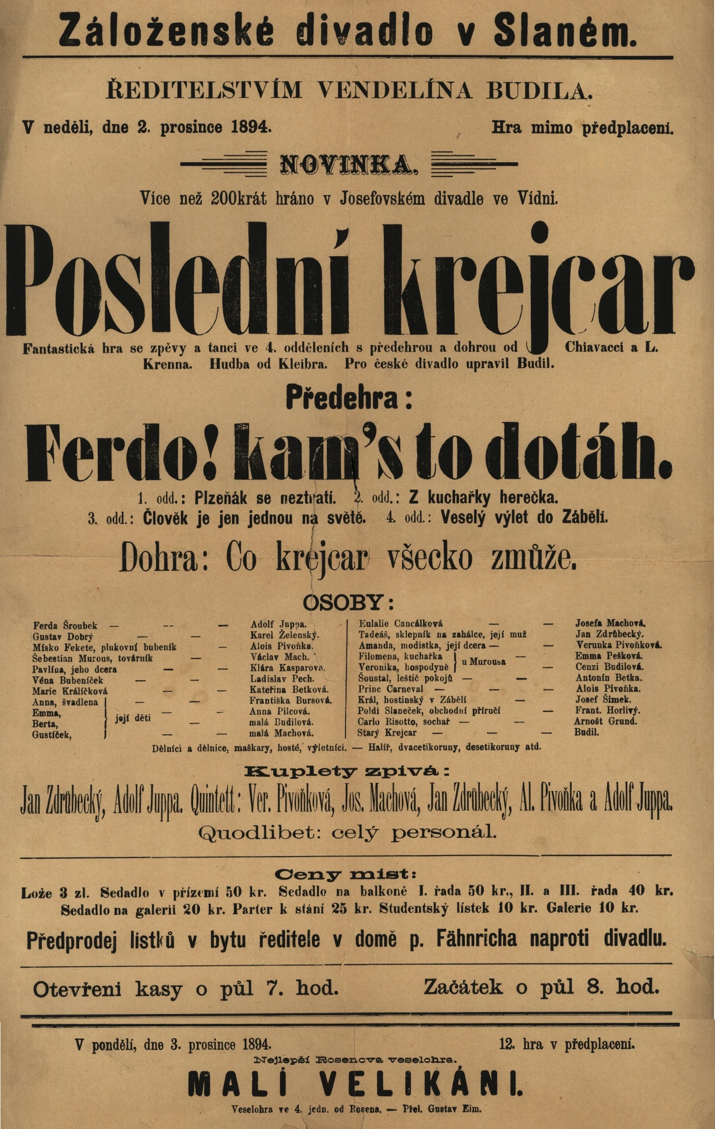 Náhledový obrázek předmětu Poslední krejcar