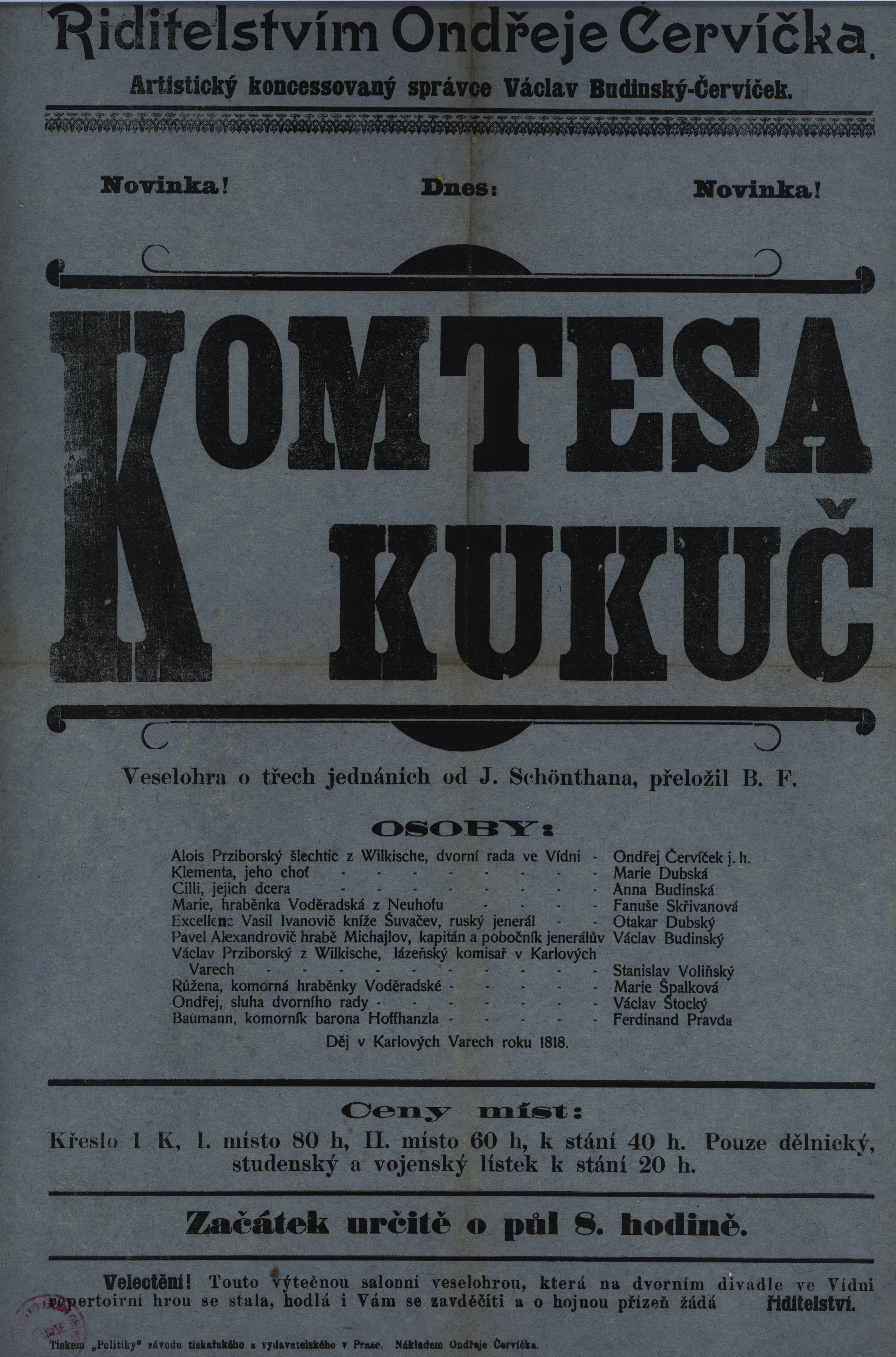 Náhledový obrázek Komtesa Kukuč - 1