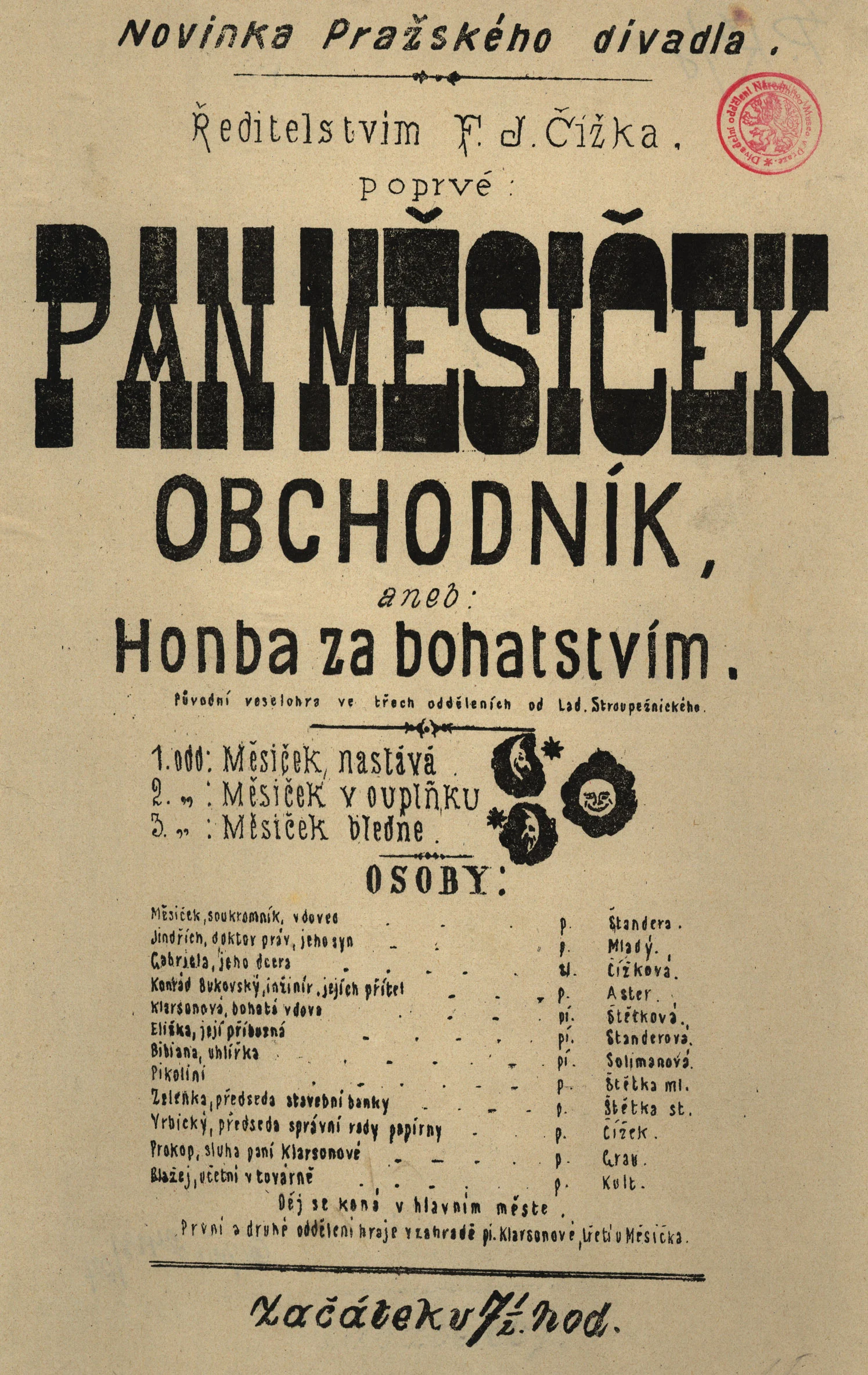 Náhledový obrázek předmětu Pan Měsíček obchodník aneb Honba za bohatstvím