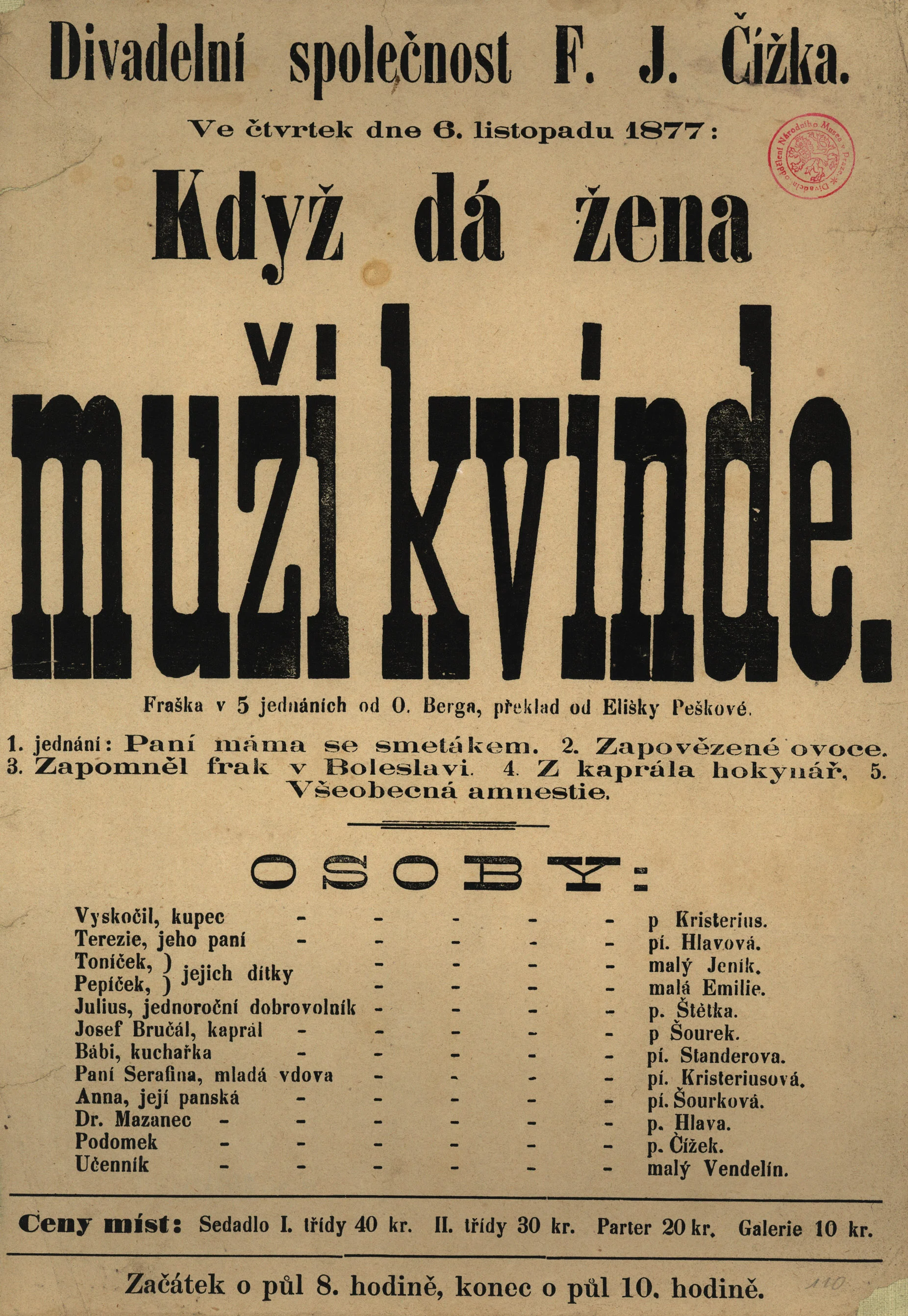 Náhledový obrázek předmětu Když dá žen muži kvinde