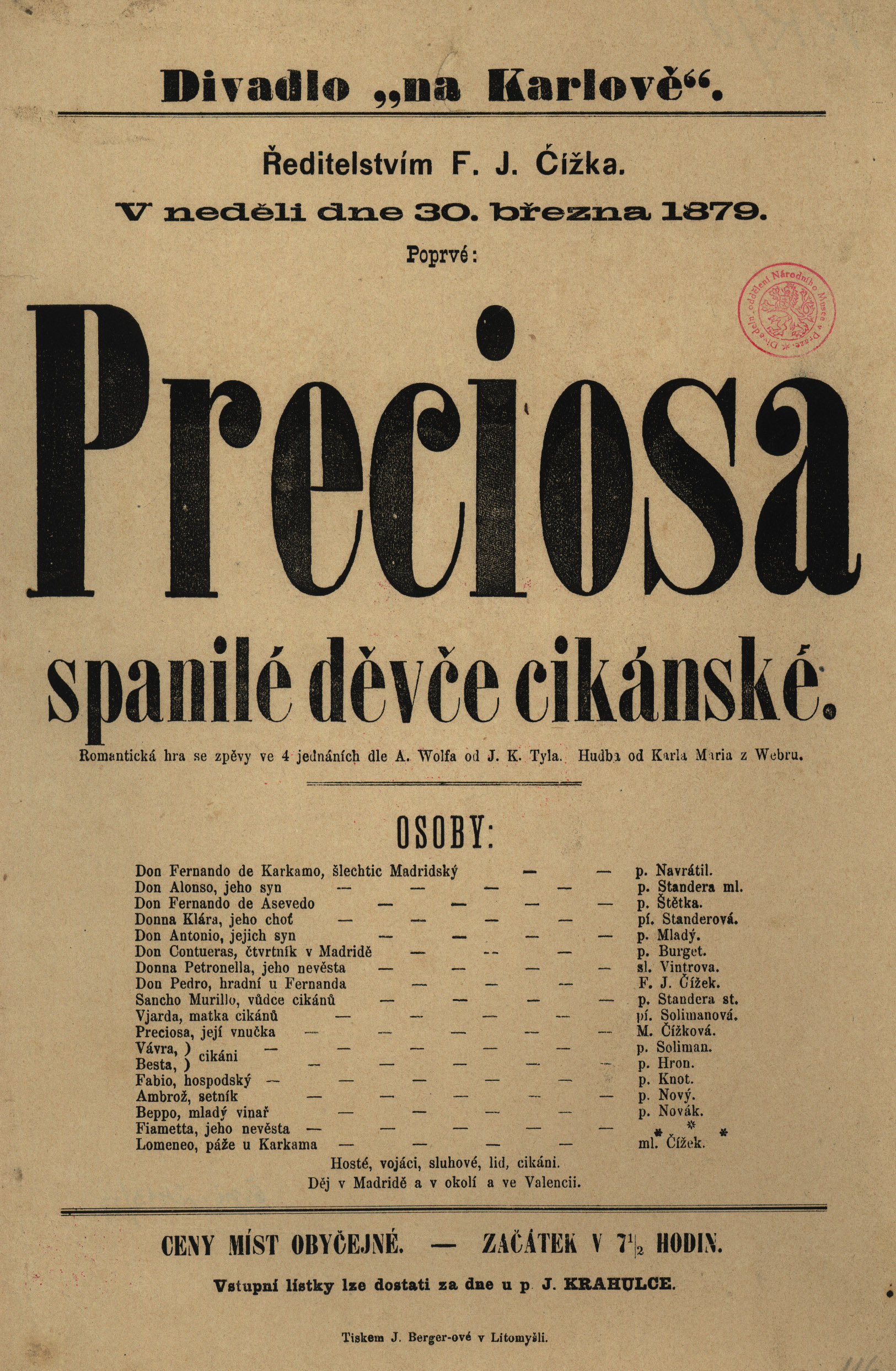 Náhledový obrázek Preciosa spanilé děvče cikánské - 1