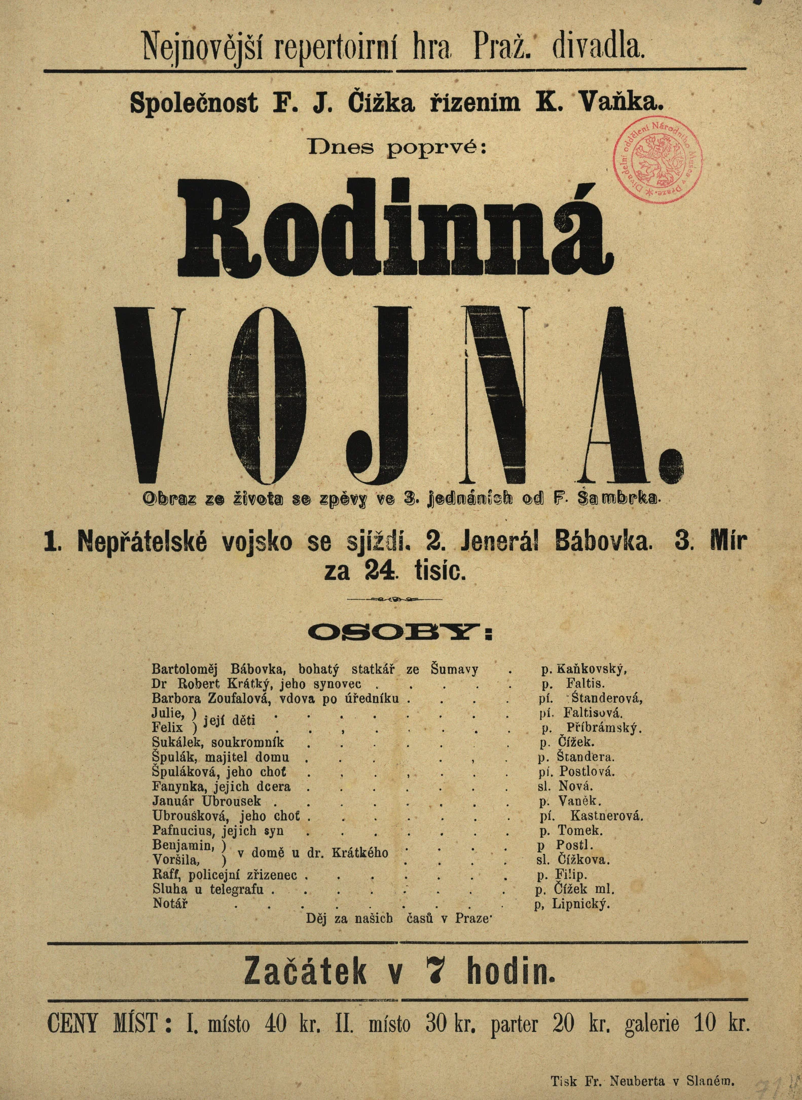 Náhledový obrázek předmětu Rodinná vojna