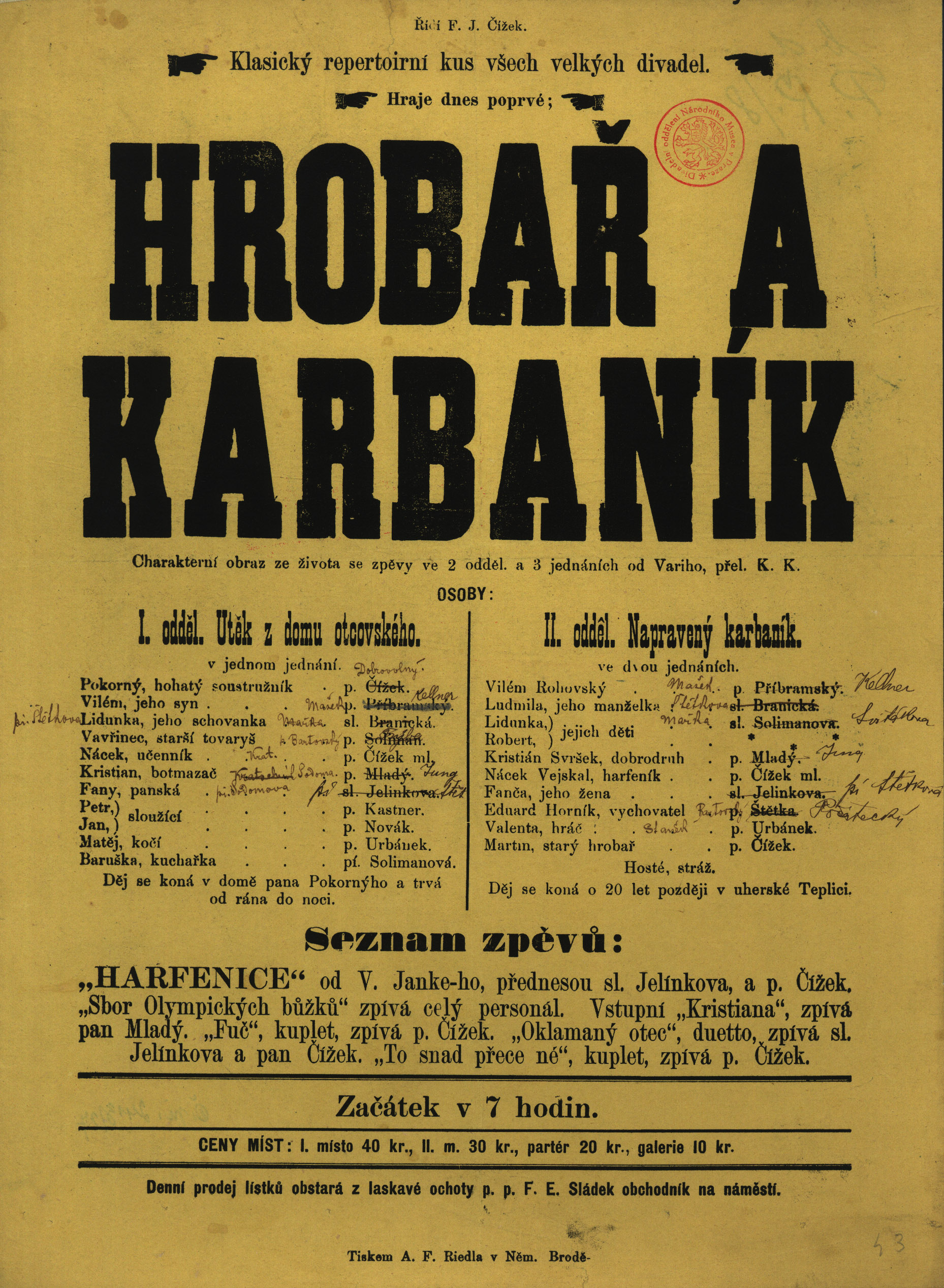 Náhledový obrázek Hrobař a karbaník - 1