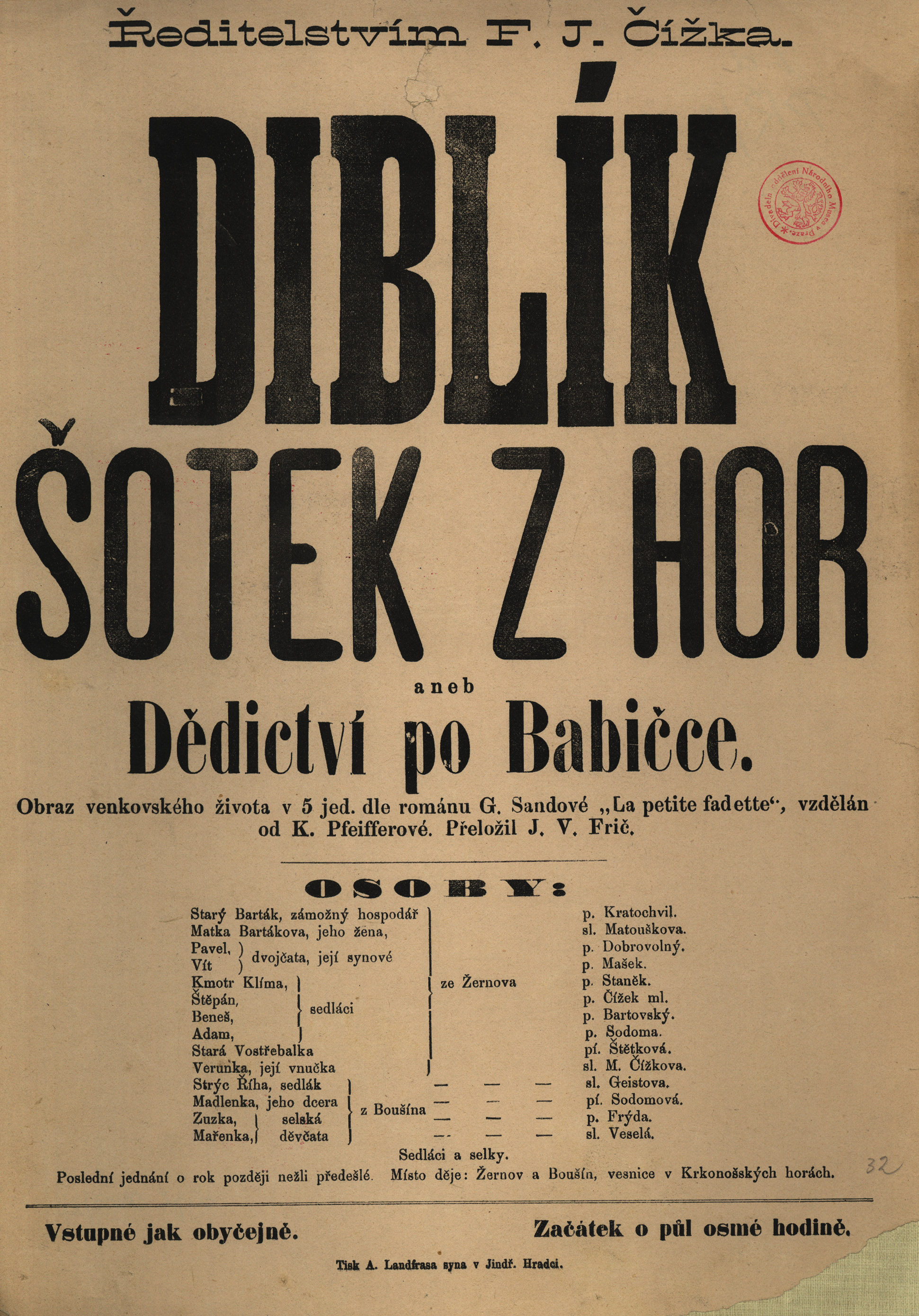Náhledový obrázek Diblík, šotek z hor aneb Dědictví po Babičce - 1
