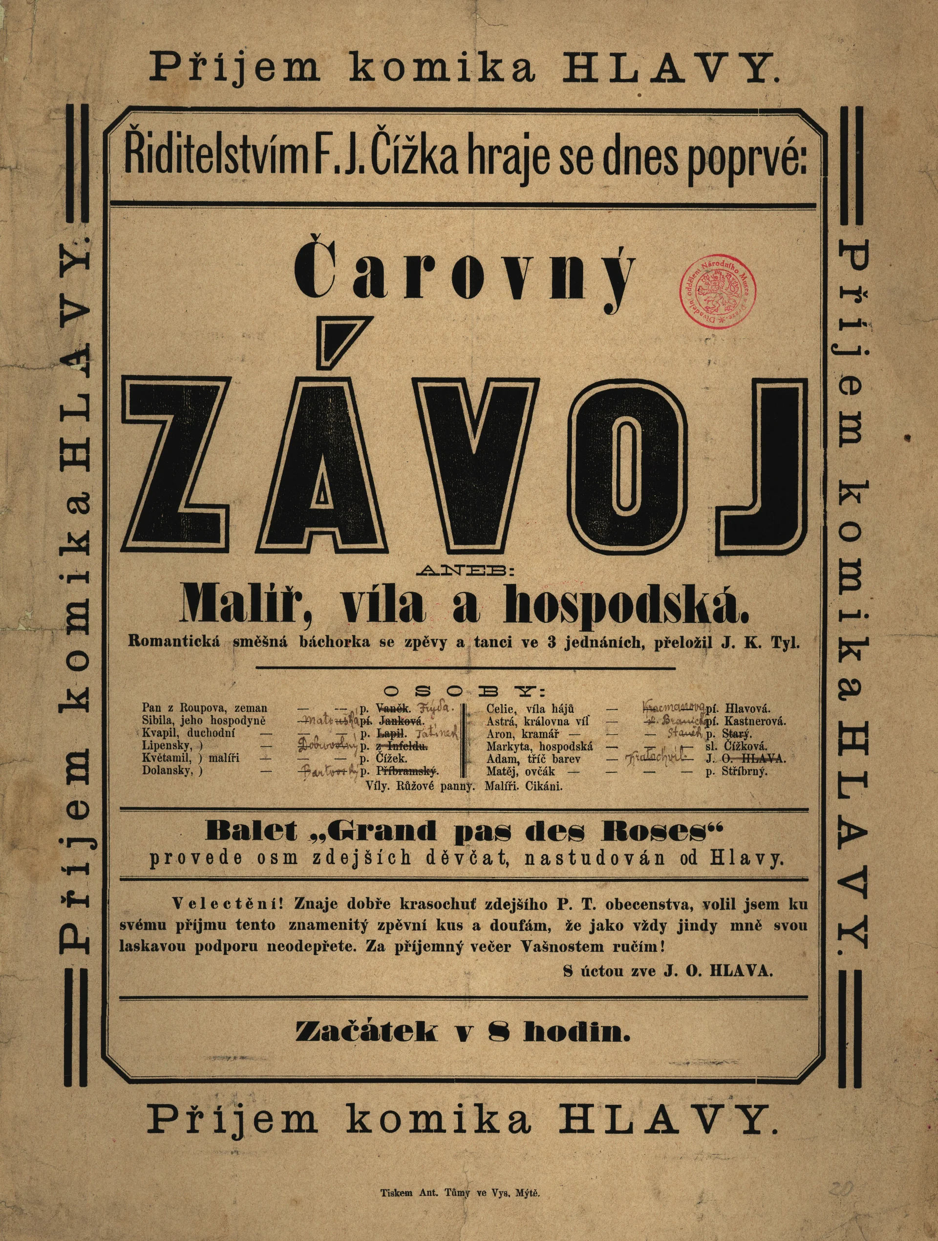 Náhledový obrázek předmětu Čarovný závoj aneb Malíř, víla a hospodská