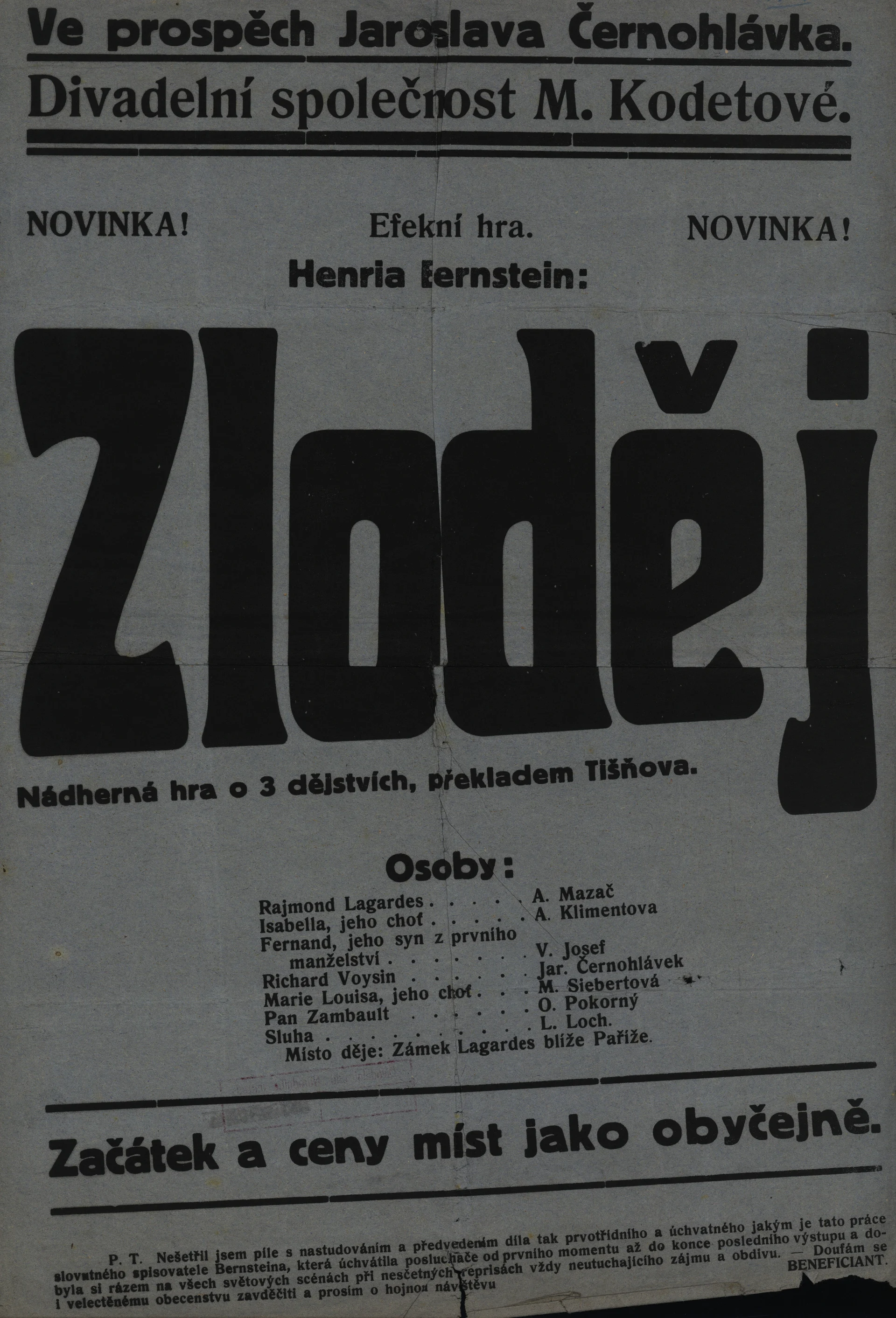 Náhledový obrázek předmětu Zloděj