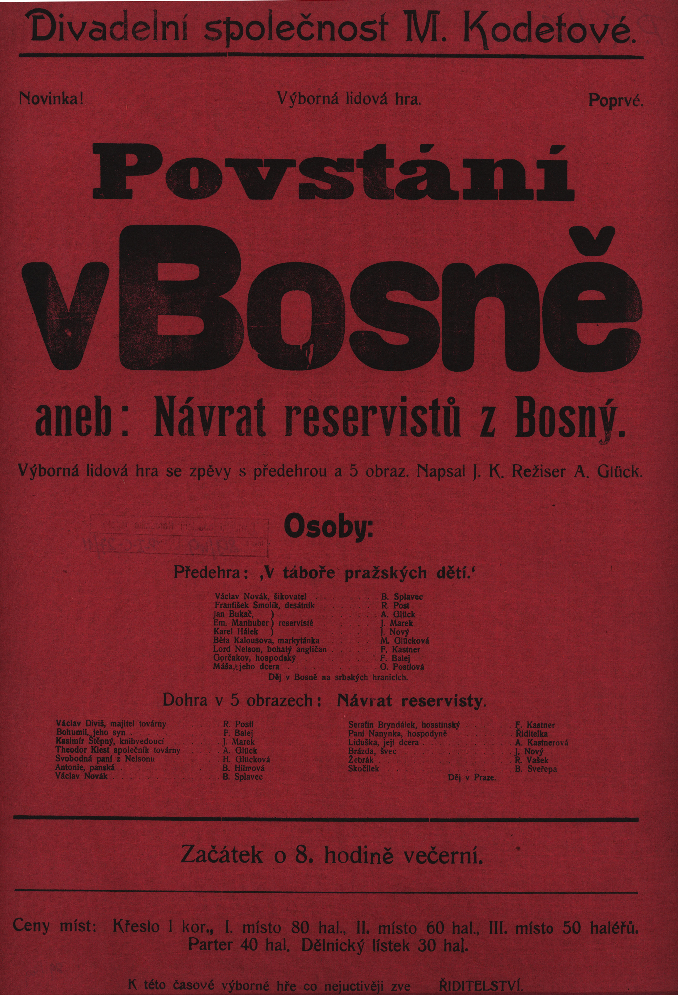 Náhledový obrázek Povstání v Bosně aneb Návrat reservistů s Bosny - 1