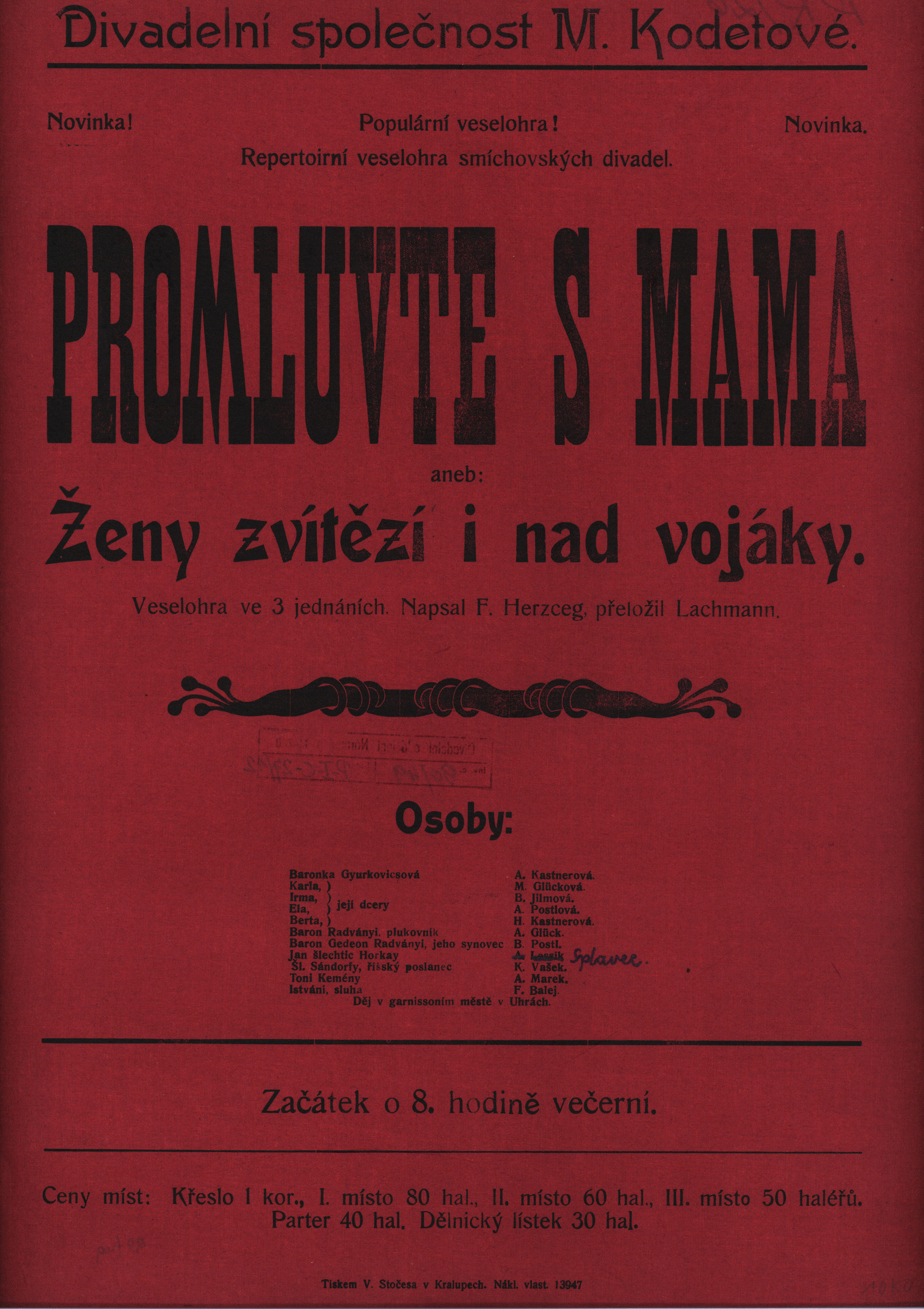 Náhledový obrázek Promluvte s mama aneb Ženy zvítězí i nad vojáky - 1