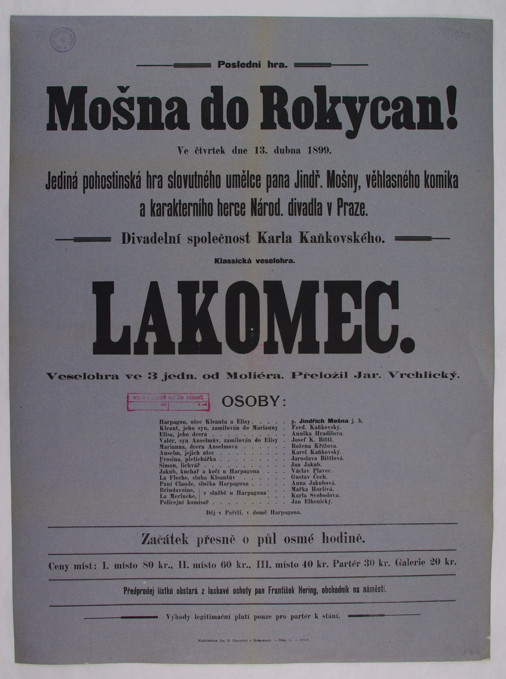 Náhledový obrázek předmětu Lakomec