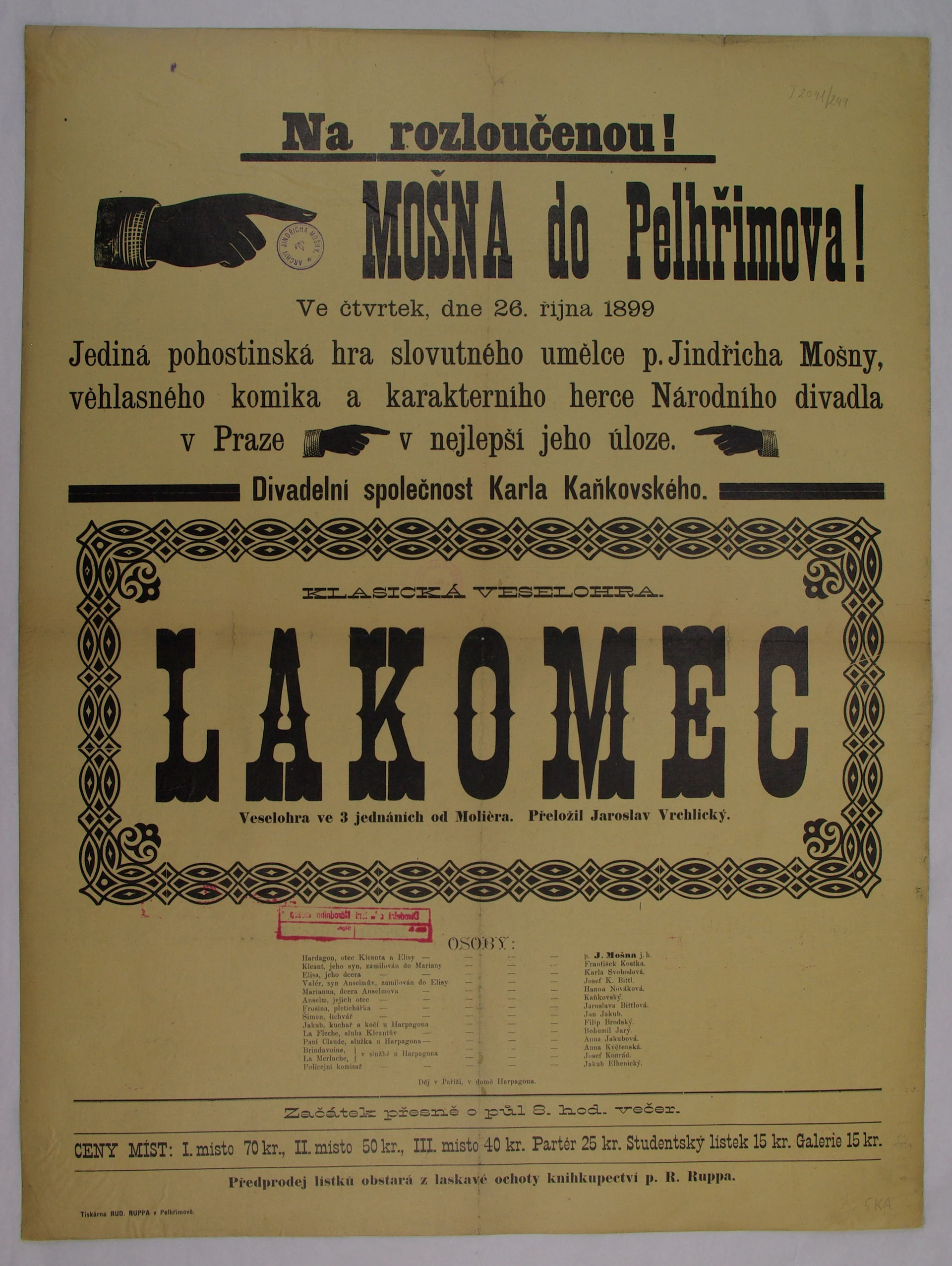 Náhledový obrázek předmětu Lakomec