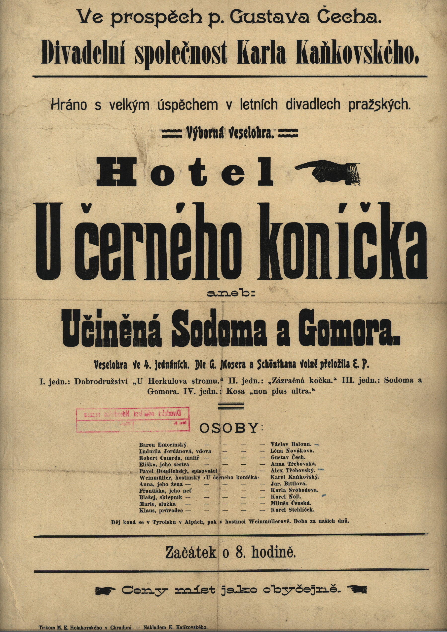 Náhledový obrázek Hotel U černého koníčka aneb Učiněná Sodoma a Gomora - 1