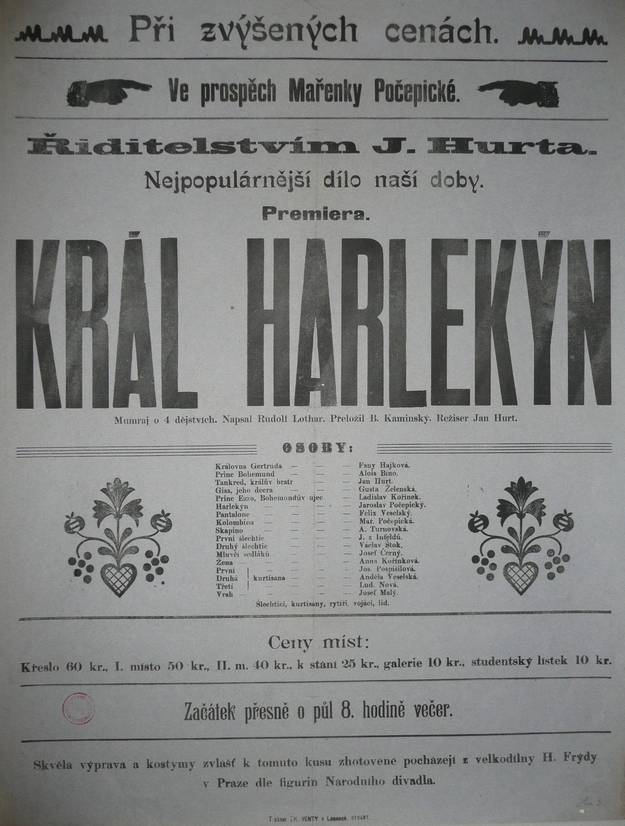 Náhledový obrázek Král Harlekýn - 1