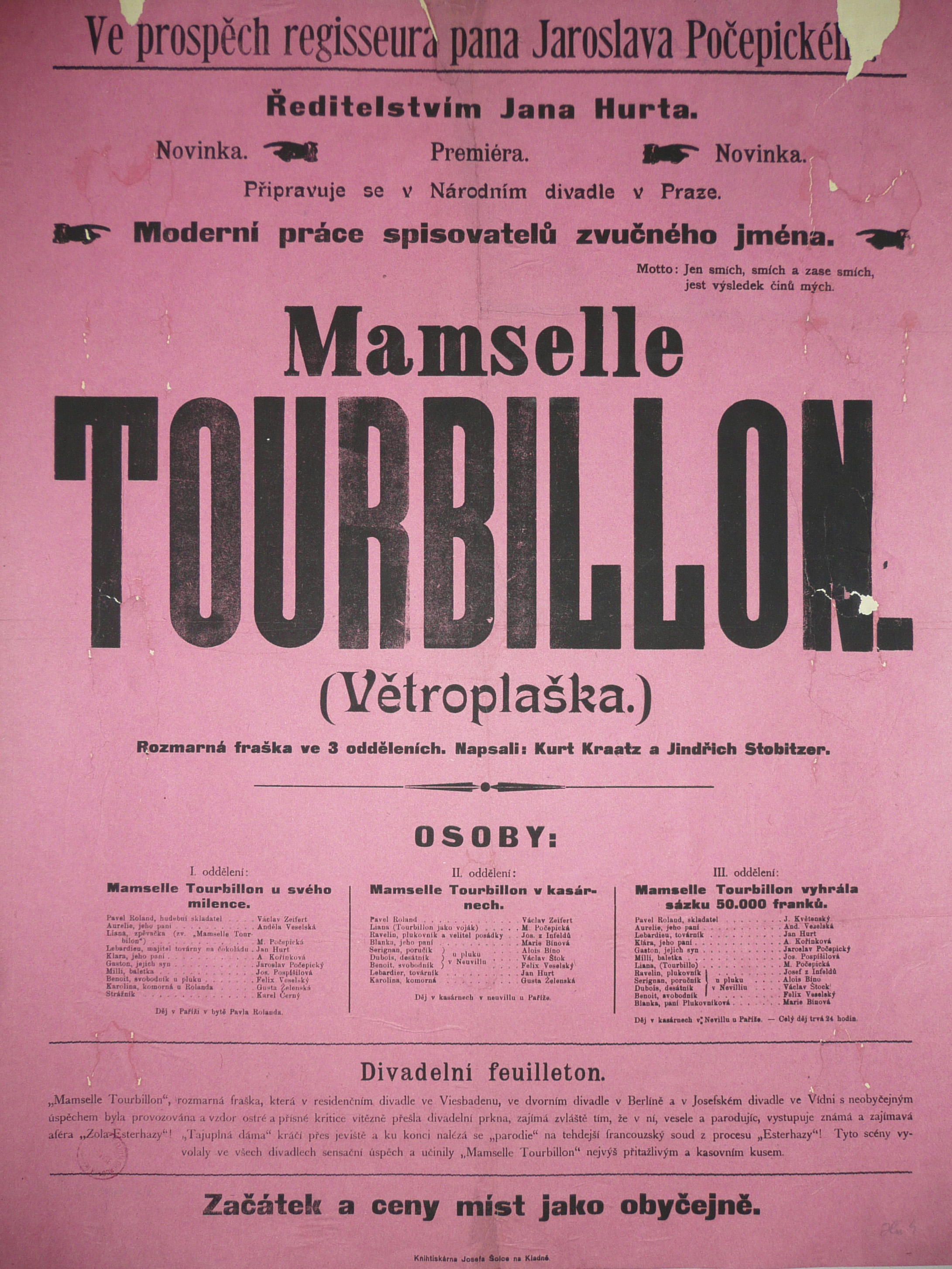 Náhledový obrázek Mamselle Tourbillon (Větroplaška) - 1