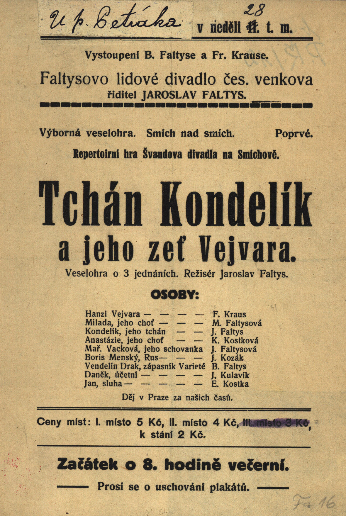Náhledový obrázek Tchán Kondelík a jeho zeť Vejvara - 1