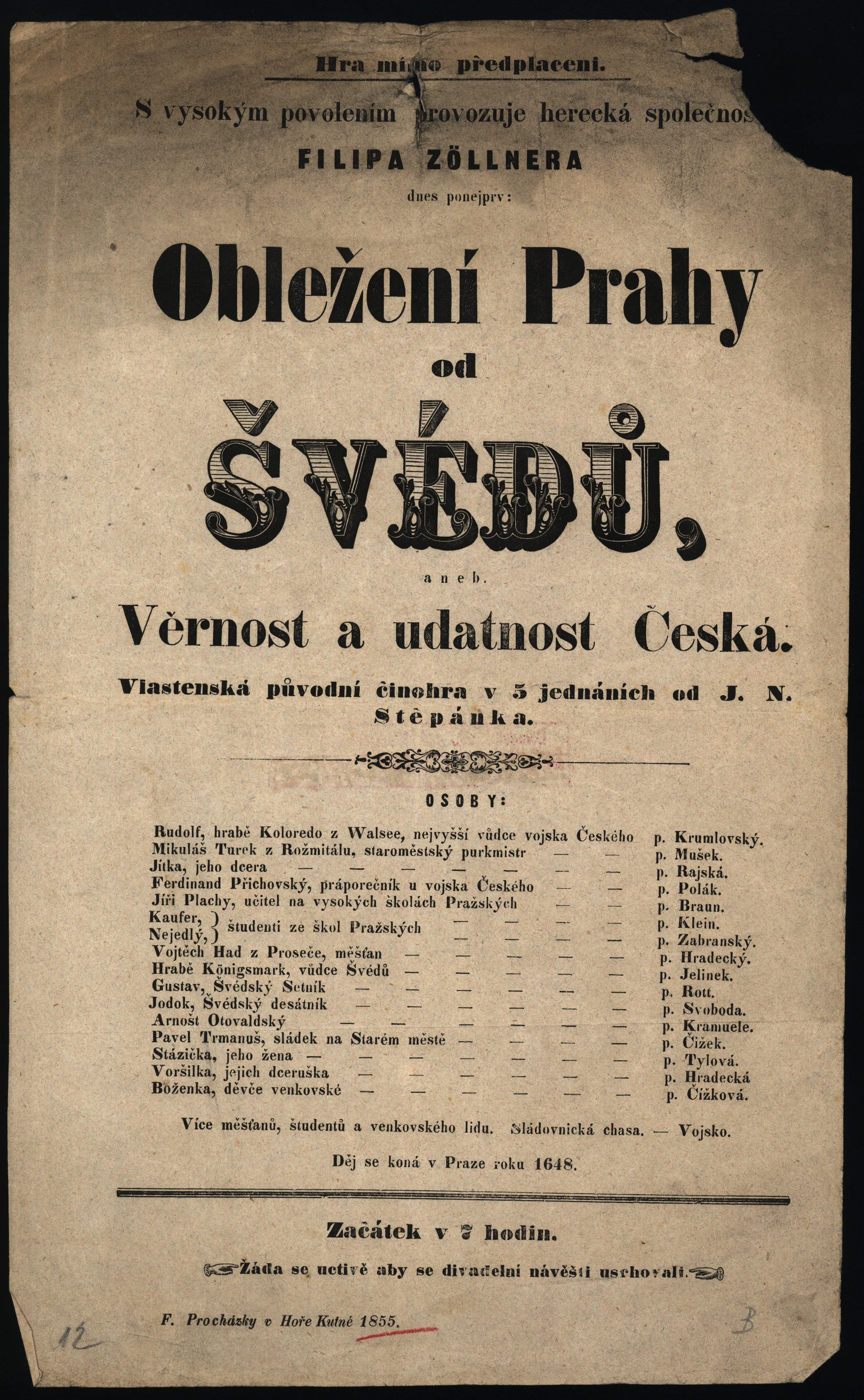 Náhledový obrázek předmětu Obležení Prahy od Švédů