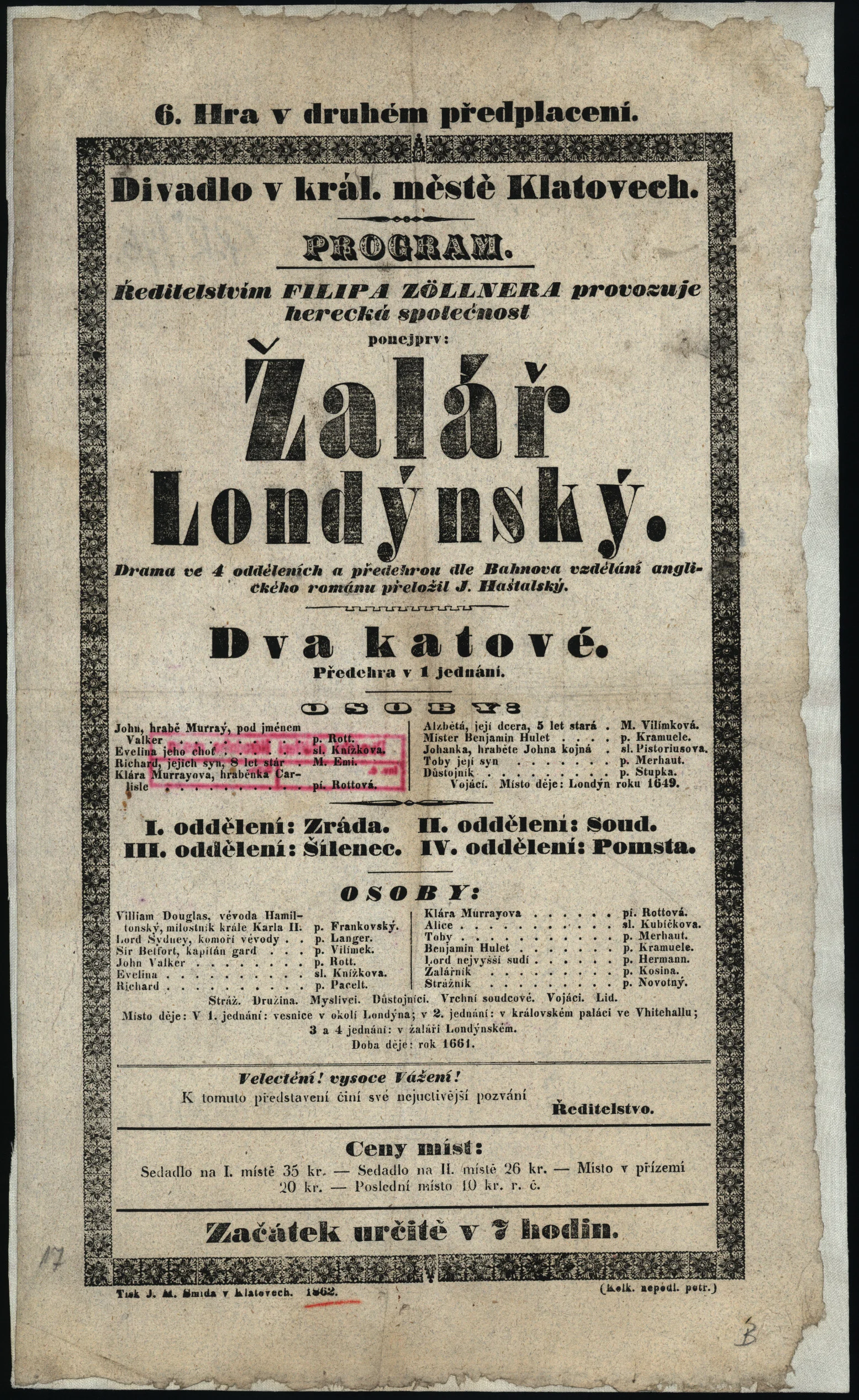 Náhledový obrázek předmětu Žalář Londýnský