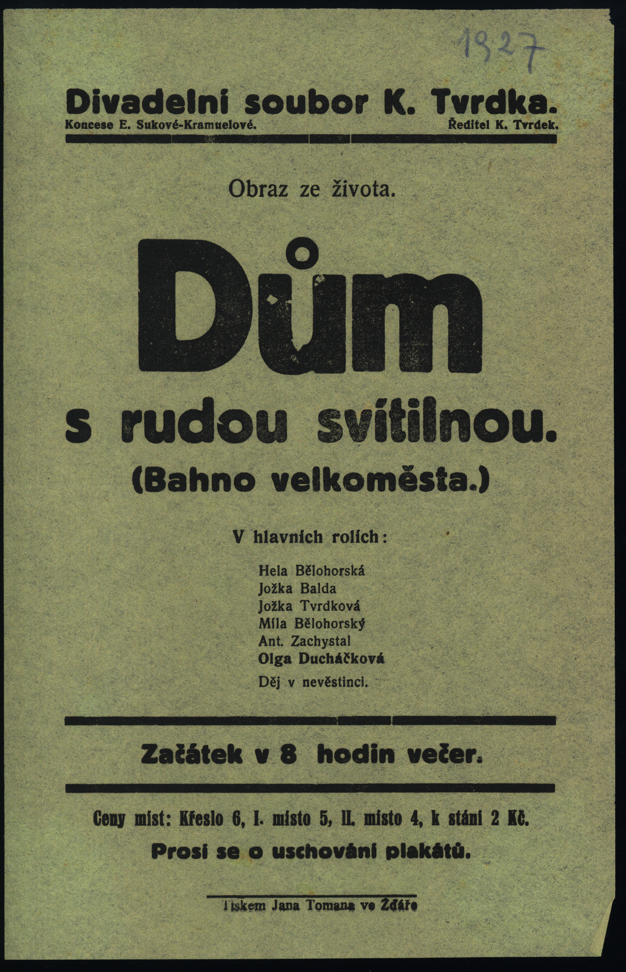 Náhledový obrázek Dům s rudou svítilnou (Bahno velkoměsta) - 1