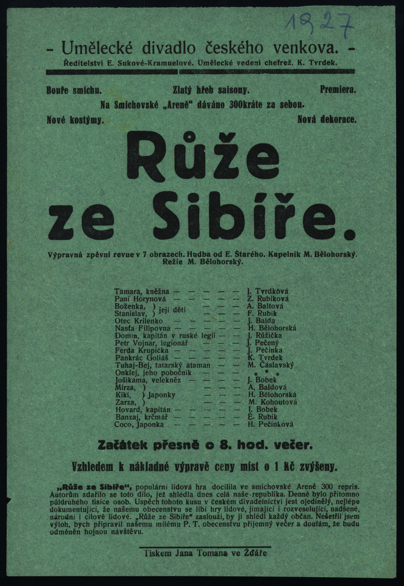Náhledový obrázek Růže ze Sibíře - zpěvní revue - 1